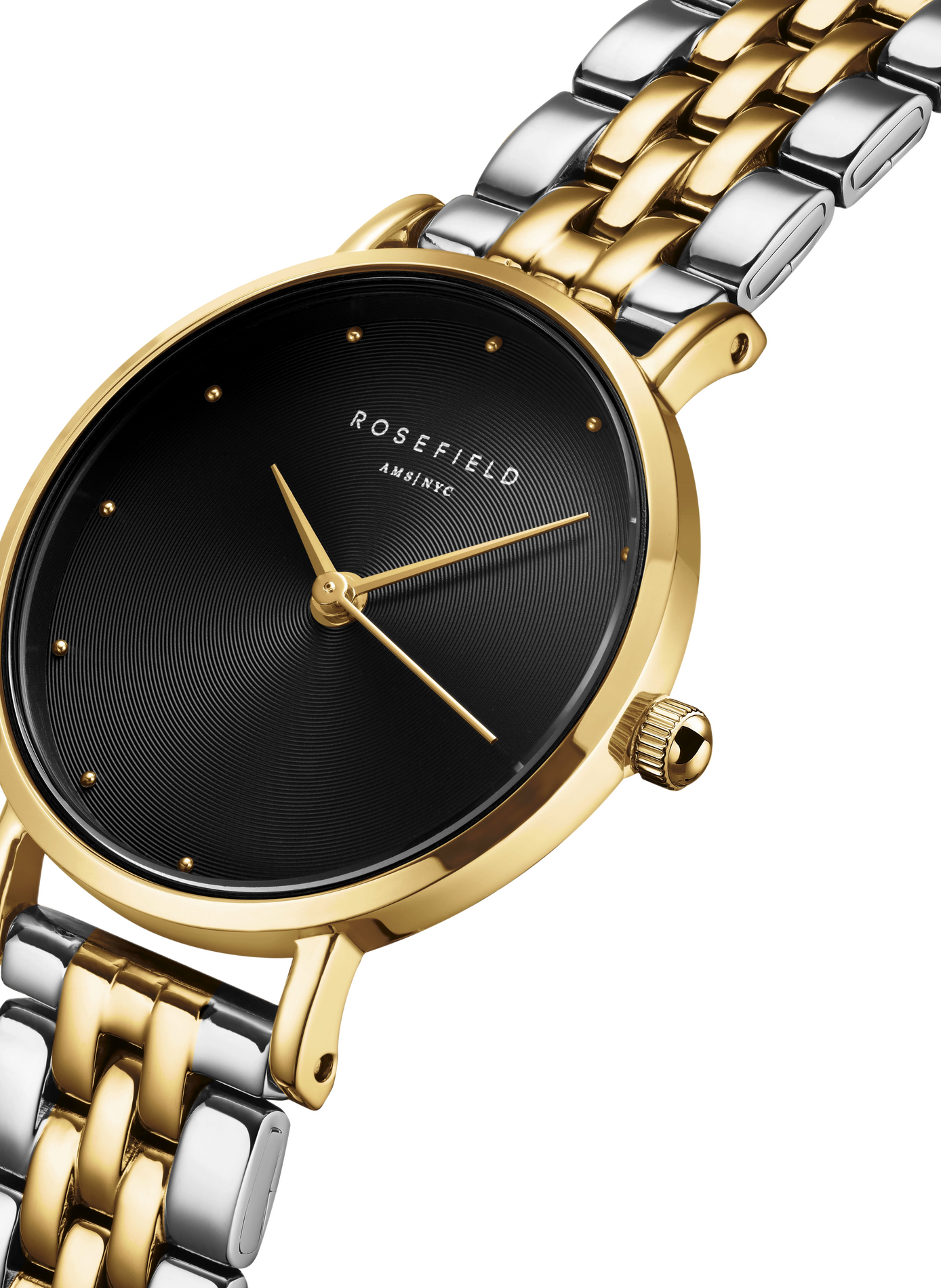 Montre analogique Small Edit en acier inoxydable ROSEFIELD Noir