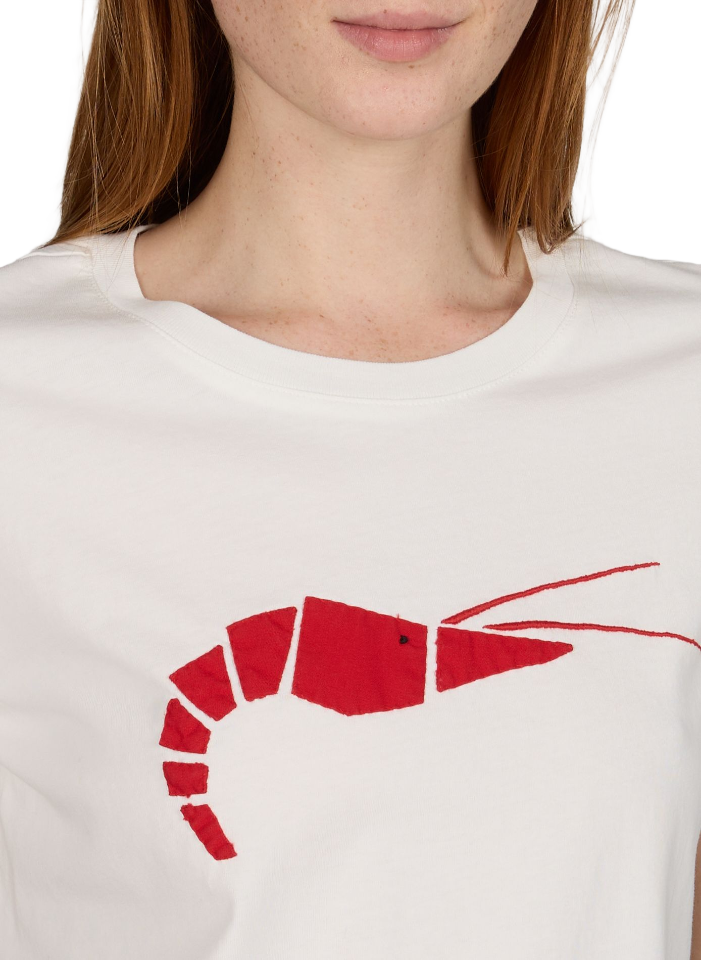 T-shirt Origami rapiécé Ida en coton THINKING MU Blanc