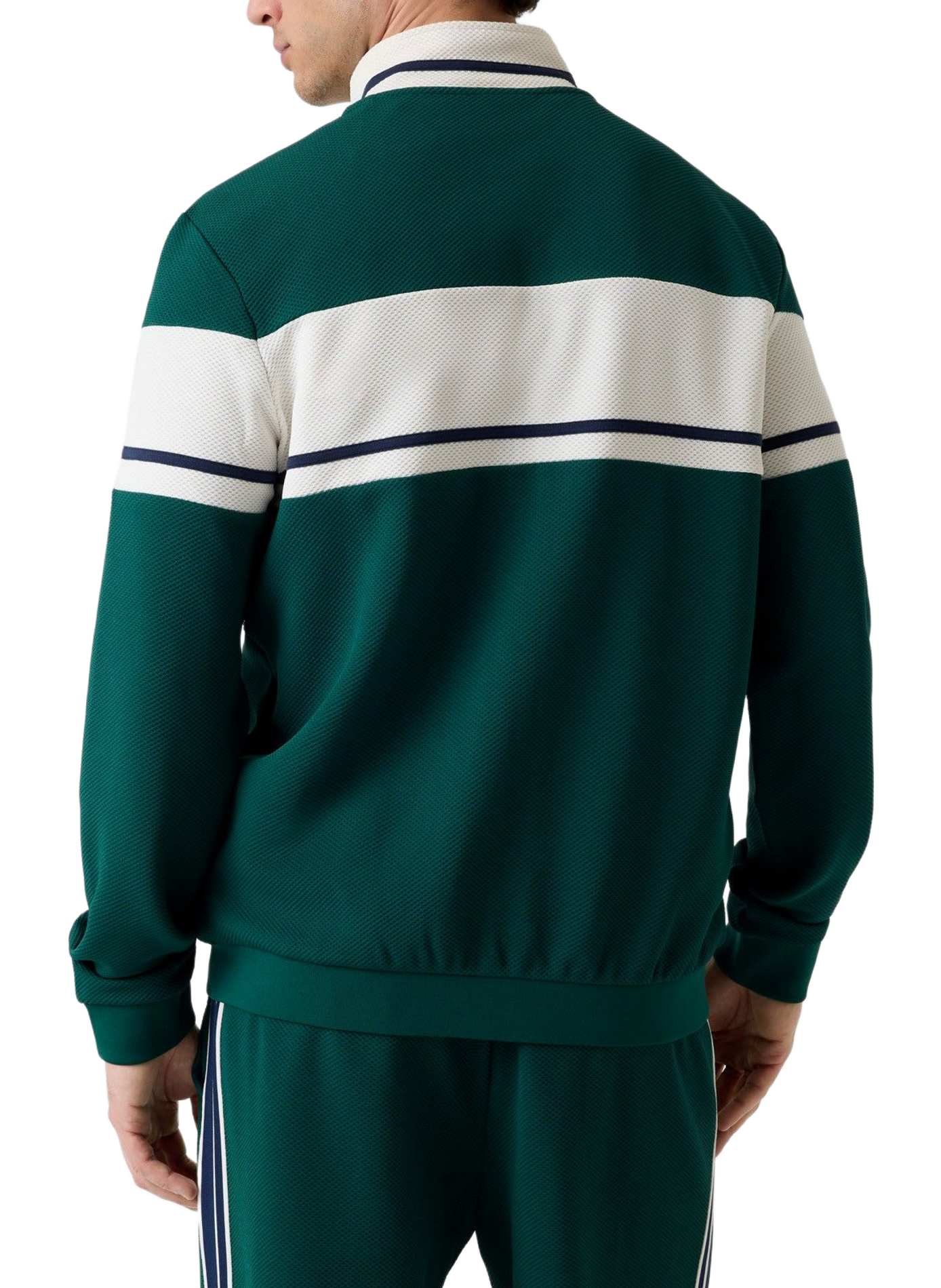 Zip-up sweatshirt with high collar GUESS Green