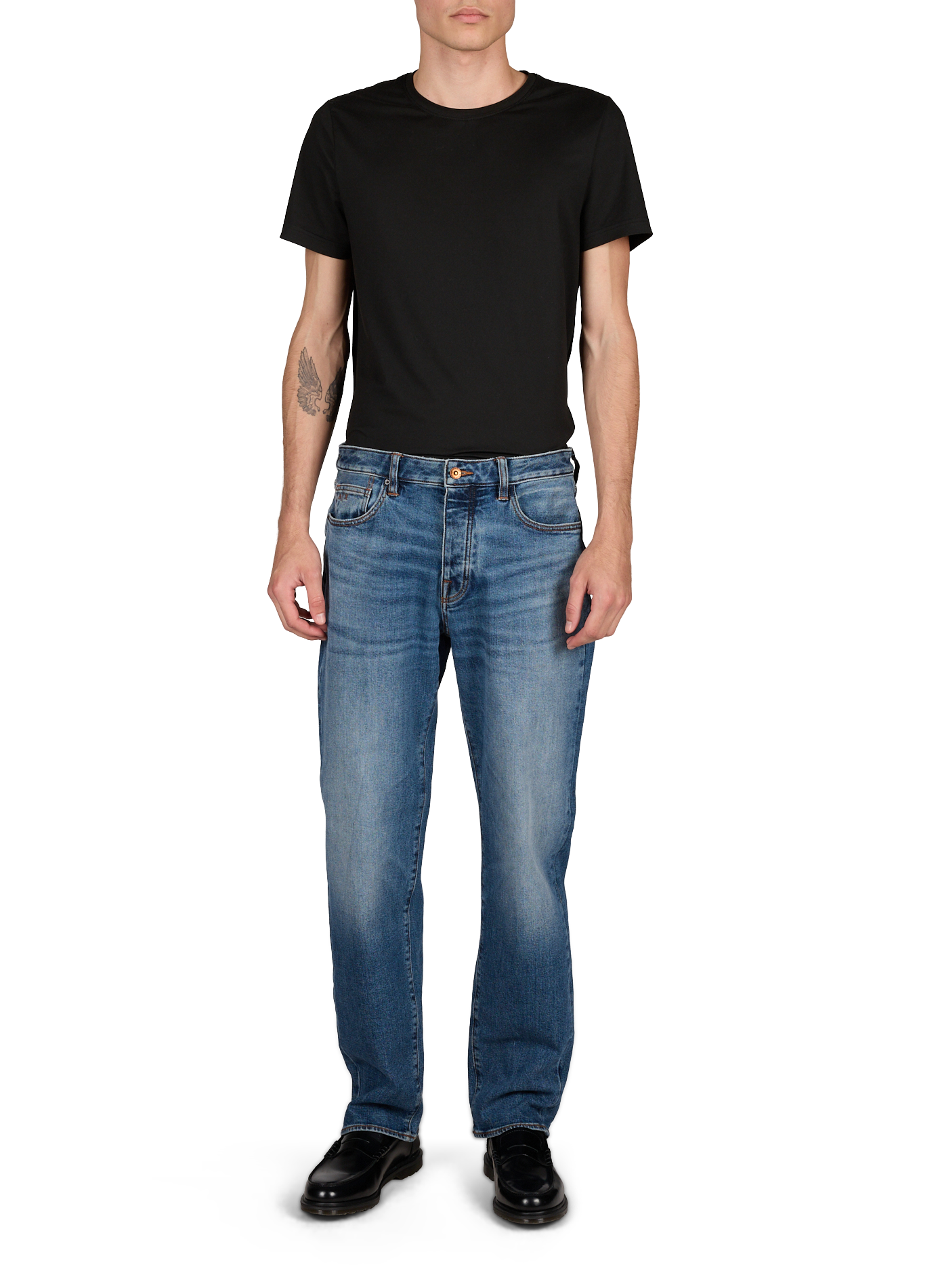 Regular fit jeans in blended cotton ARMANI EXCHANGE Blue