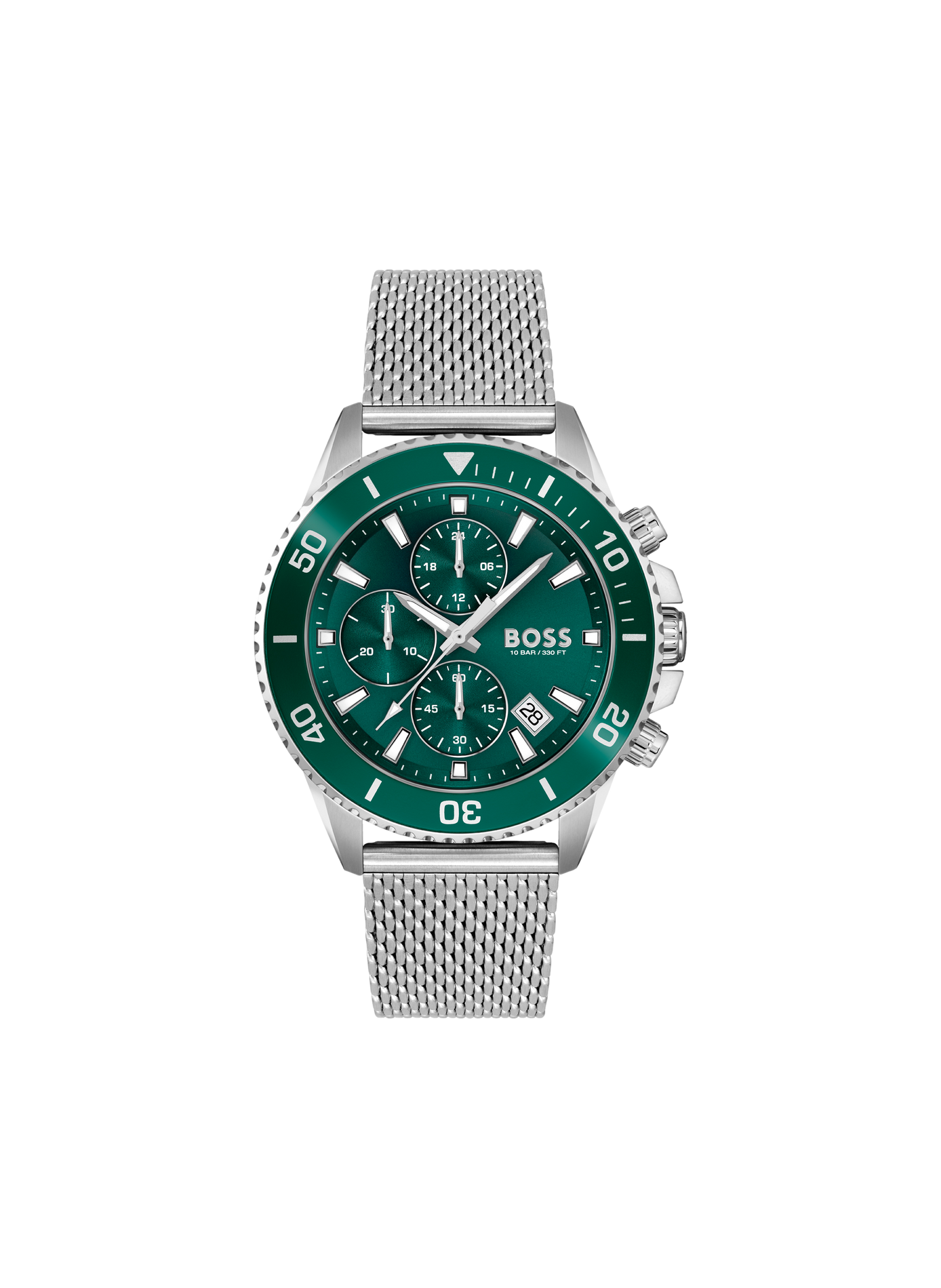 Admiral stainless steel quartz watch BOSS MONTRES Green