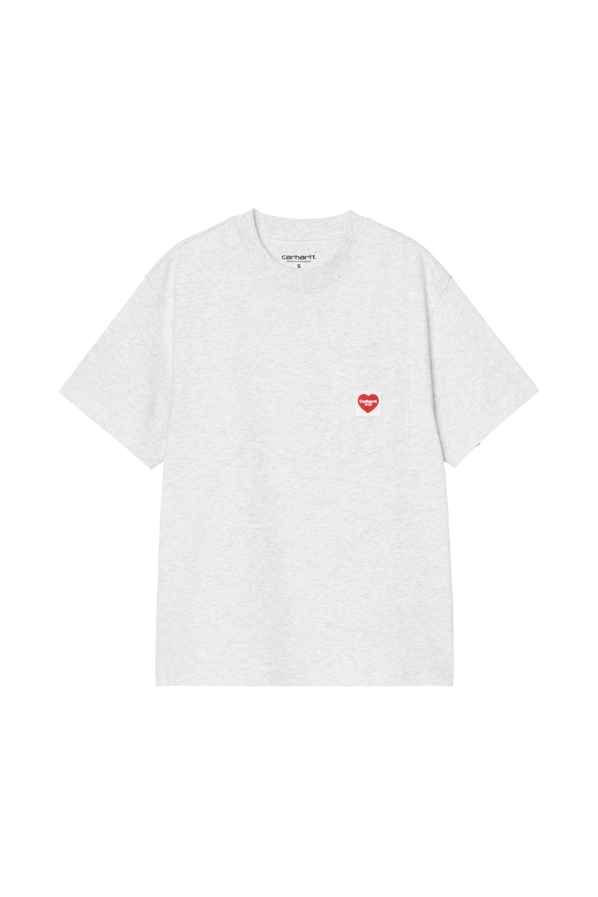 T-shirt w' s/s pocket heart t-shirt CARHARTT WIP Gris