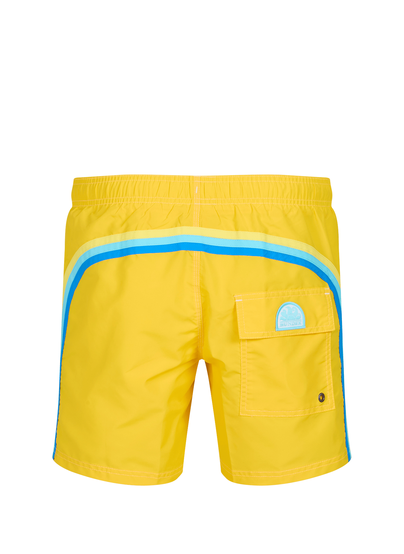 Short de bain avec bandes SUNDEK Jaune