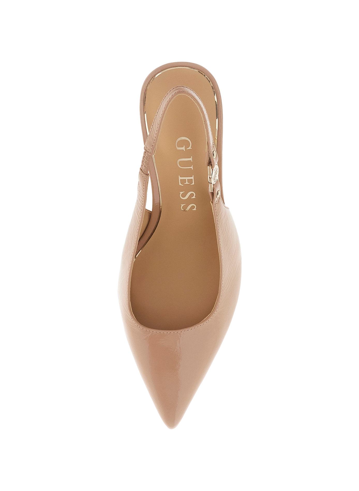 Leather heels GUESS Beige