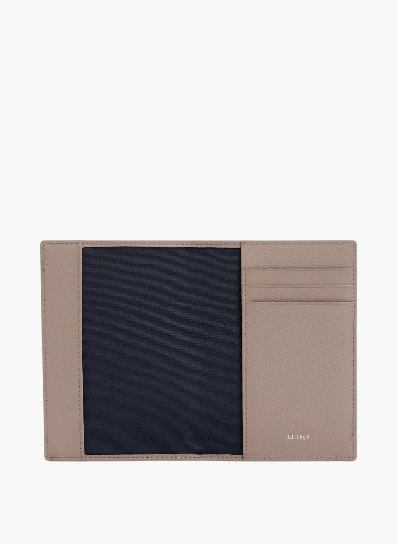 Porte passeport en cuir grainé LE TANNEUR Gris