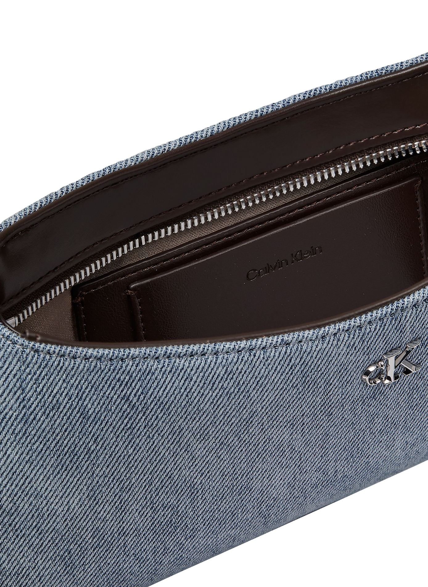 Cotton denim shoulder bag CALVIN KLEIN Blue