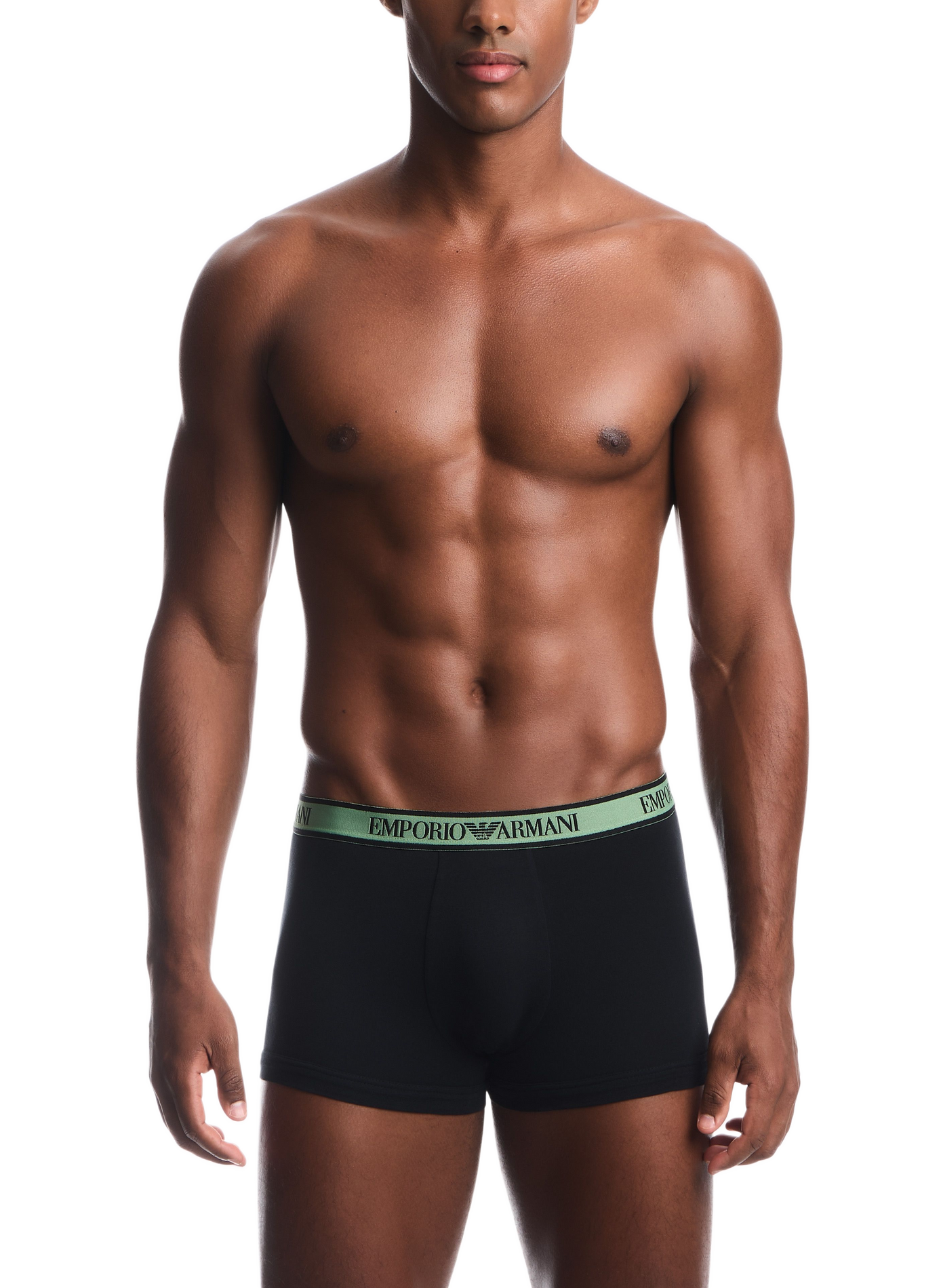 Set of three cotton-blend boxers EMPORIO ARMANI Black