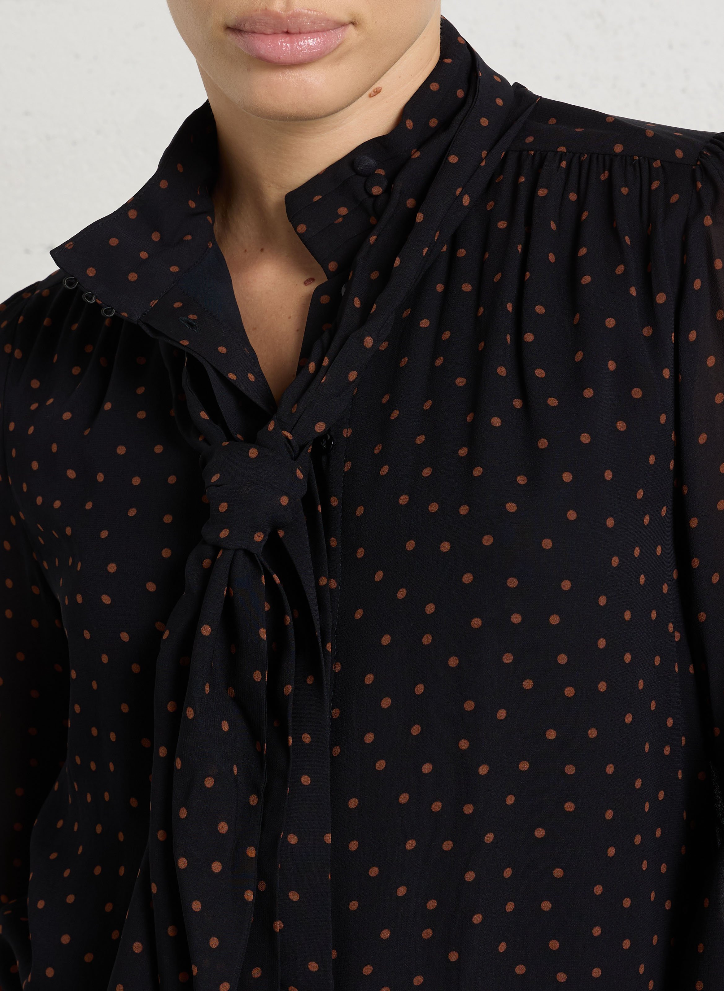 Blouse col lavallière spirit MAISON 123 Bleu