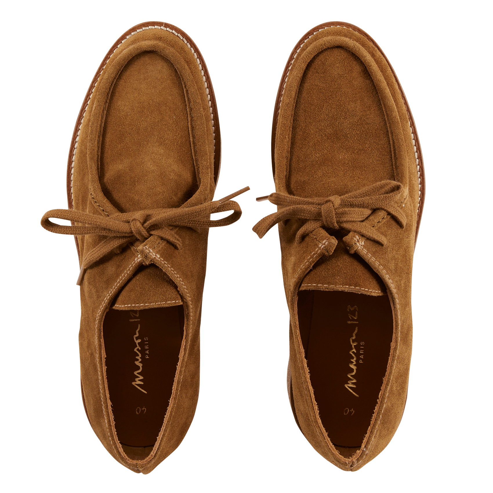 Derbies en cuir orelia MAISON 123 Beige