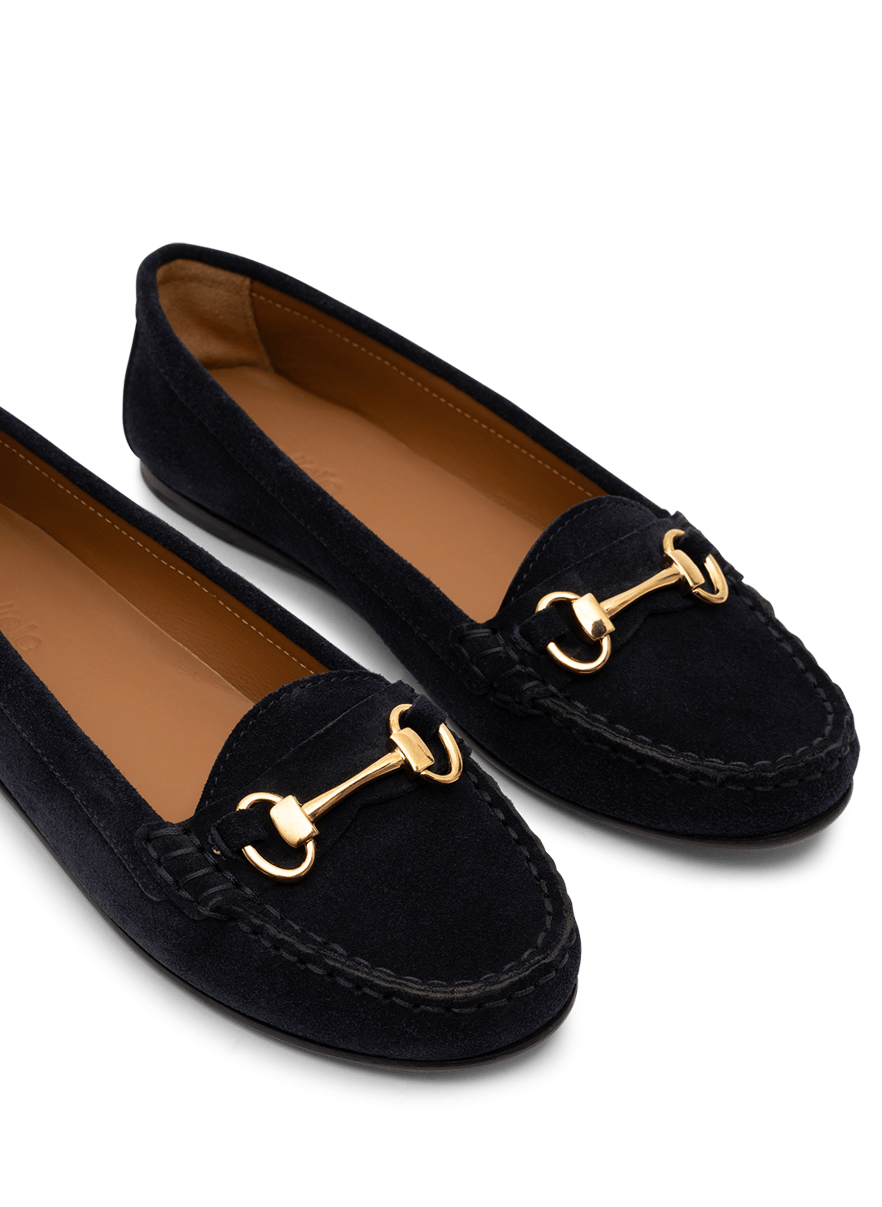 Mocassins guia en veau velours PARALLELE Bleu