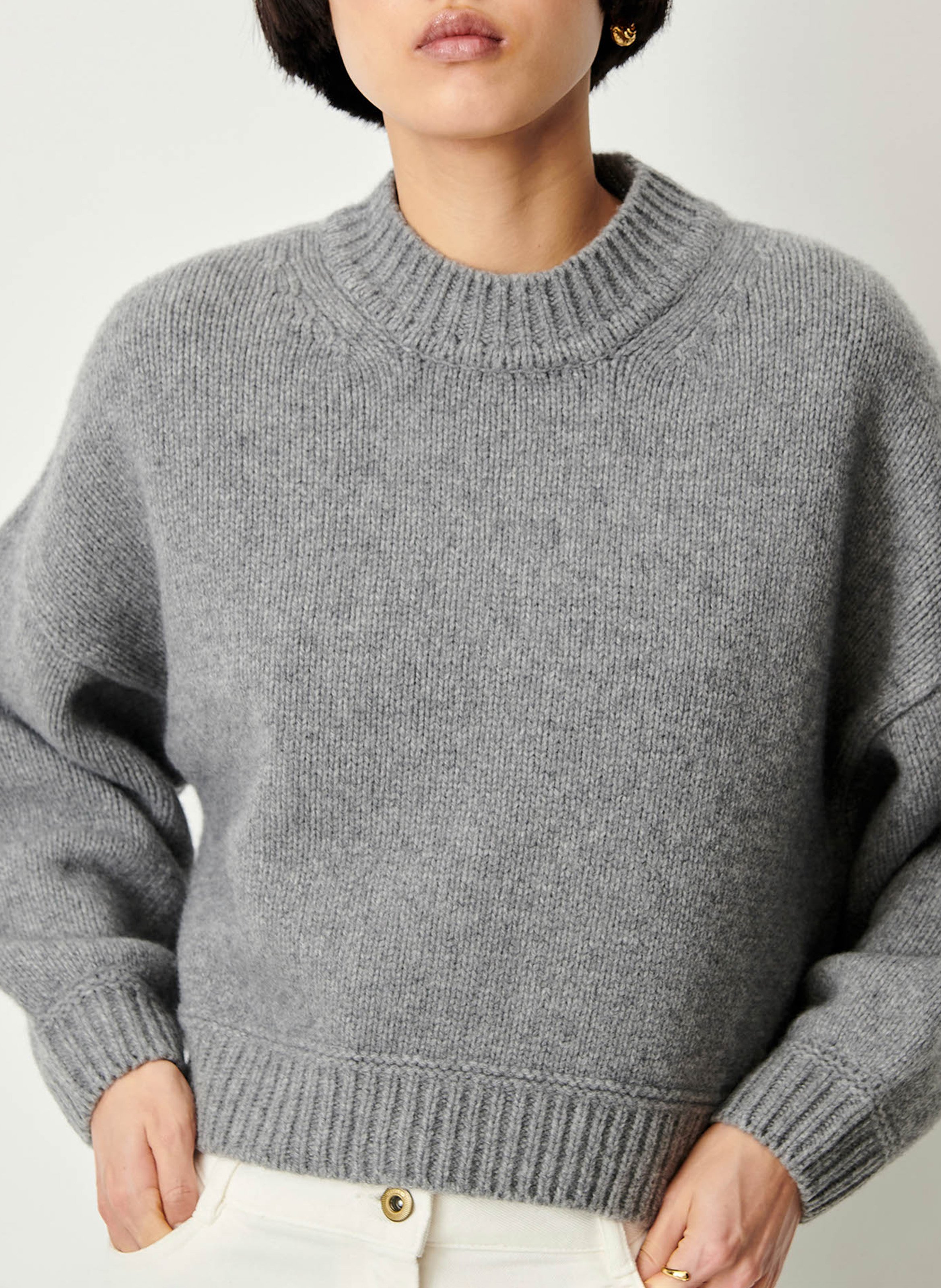 Pull ample en laine spero SESSUN Gris