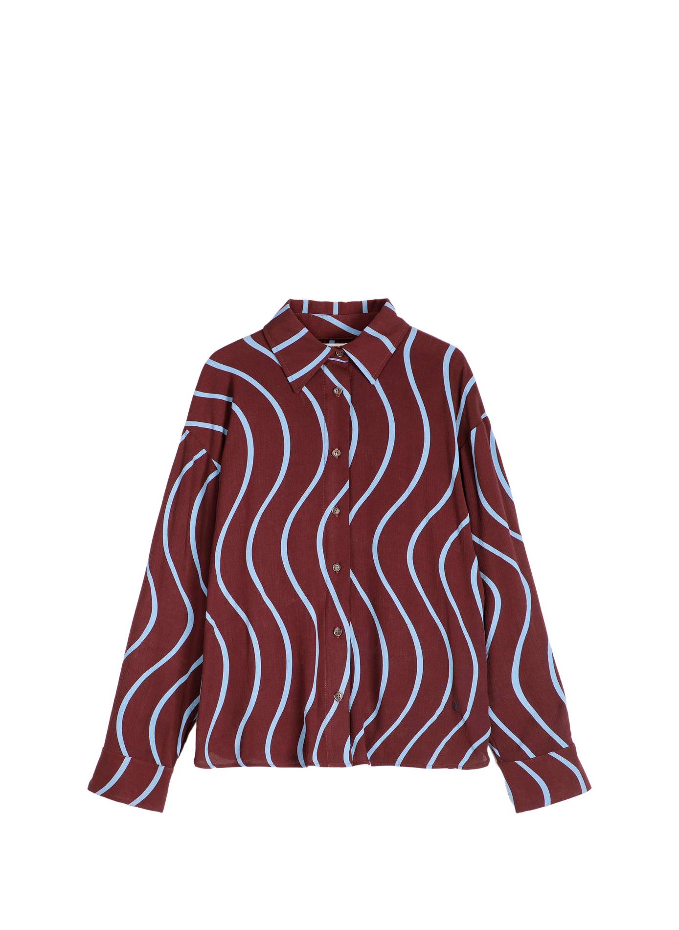 Printed fluid straight shirt BOBO CHOSES Red