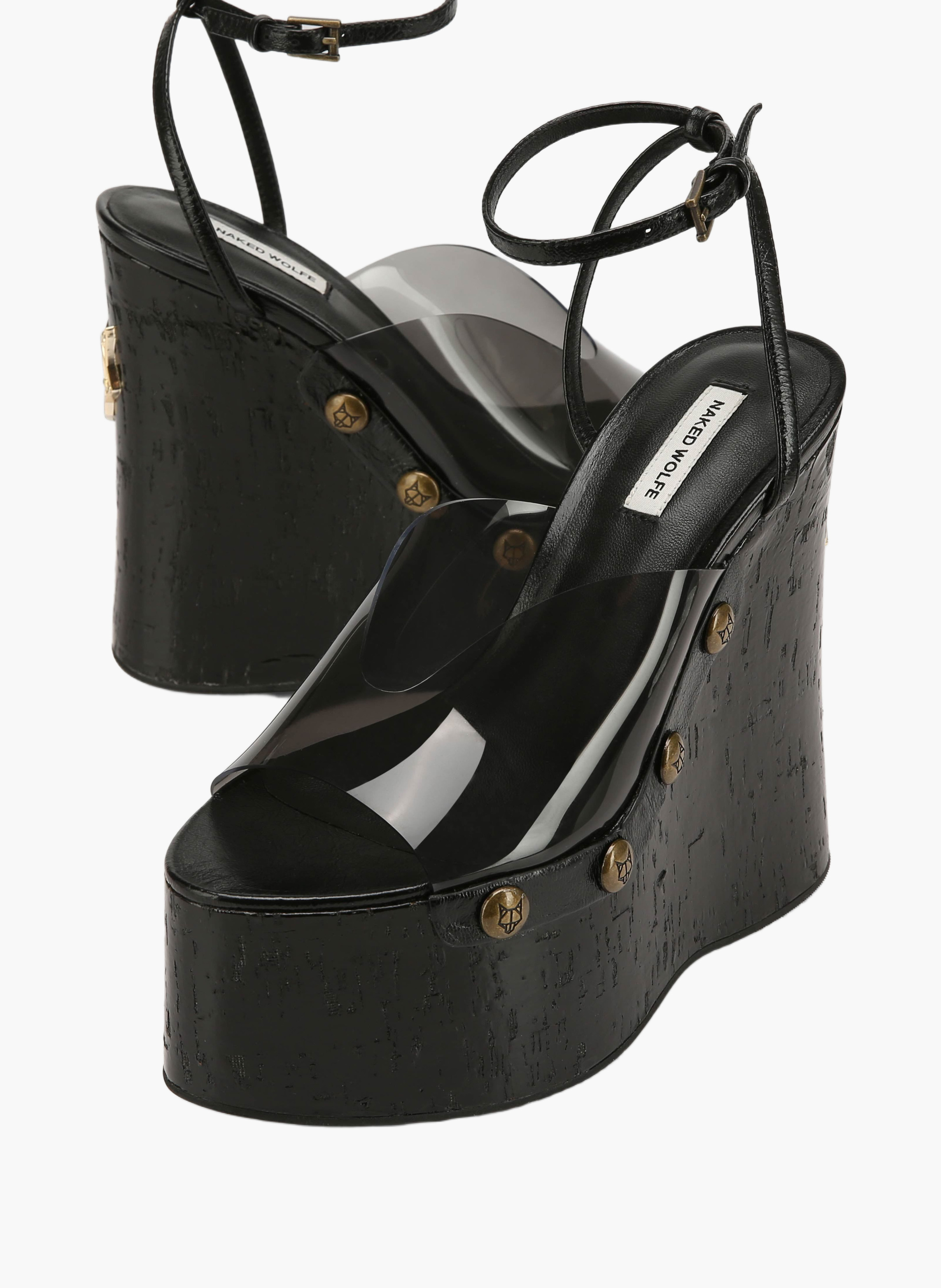 Chaussures à talons tiger lilly en tpu NAKED WOLFE Gris