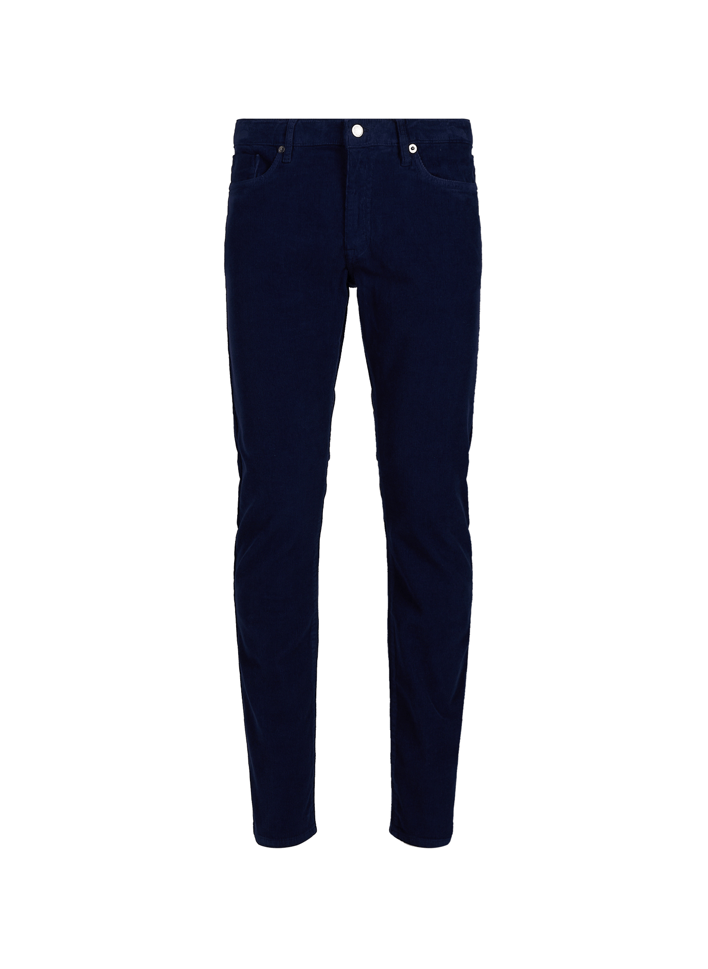 Pantalon droit en coton mélangé FACONNABLE Bleu