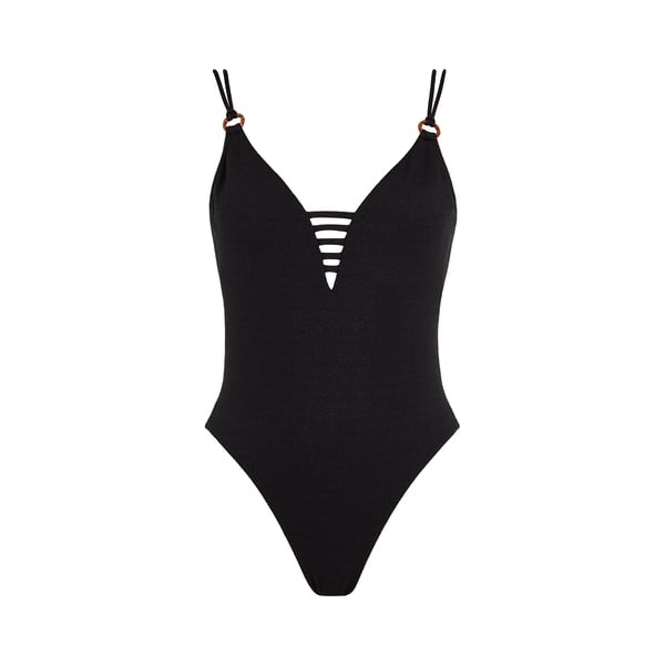 Banana Moon Miller Palmrose One-piece Swimsuit In Black