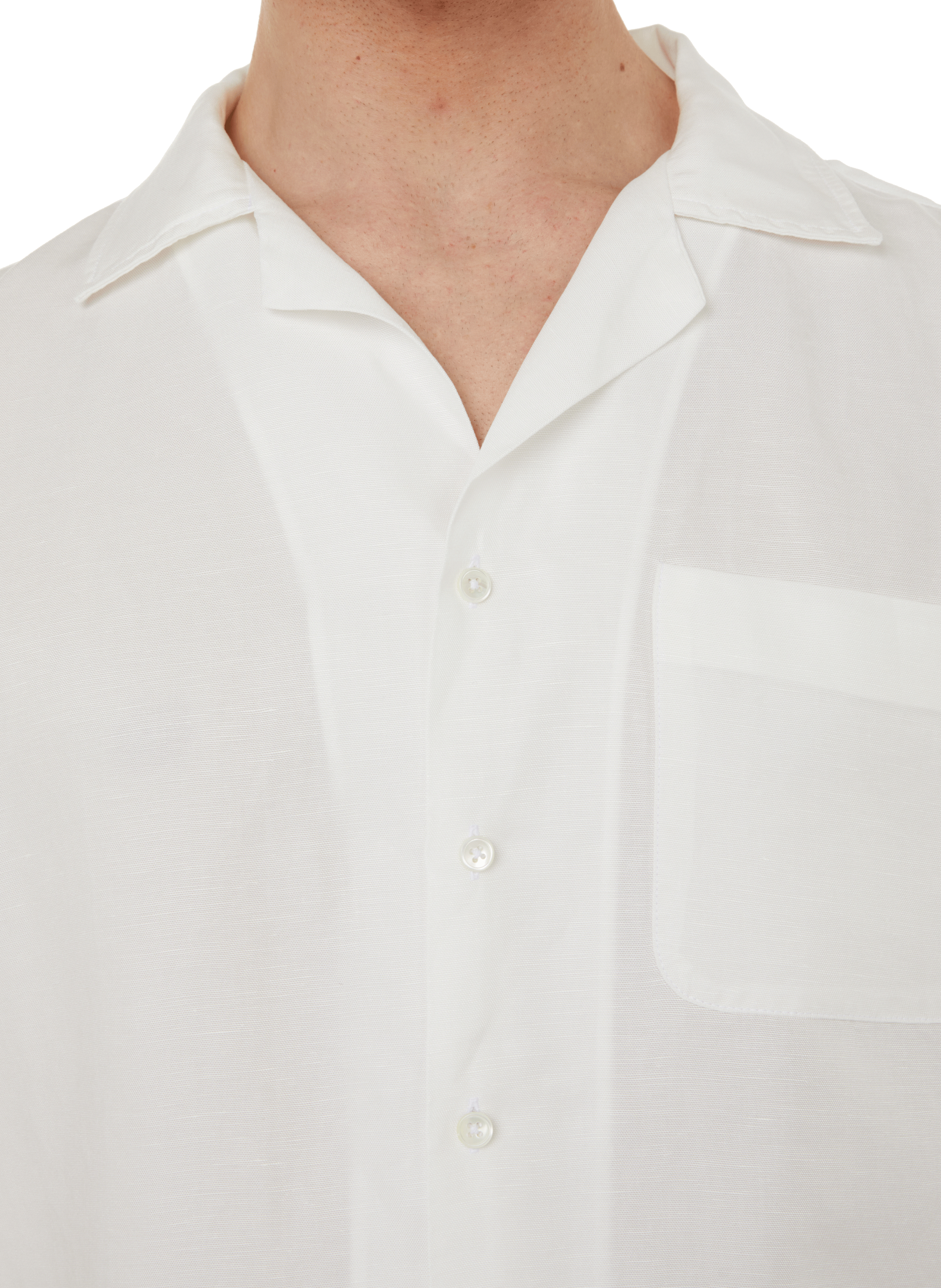 Barac linen and lyocell shirt EDITIONS 102 White