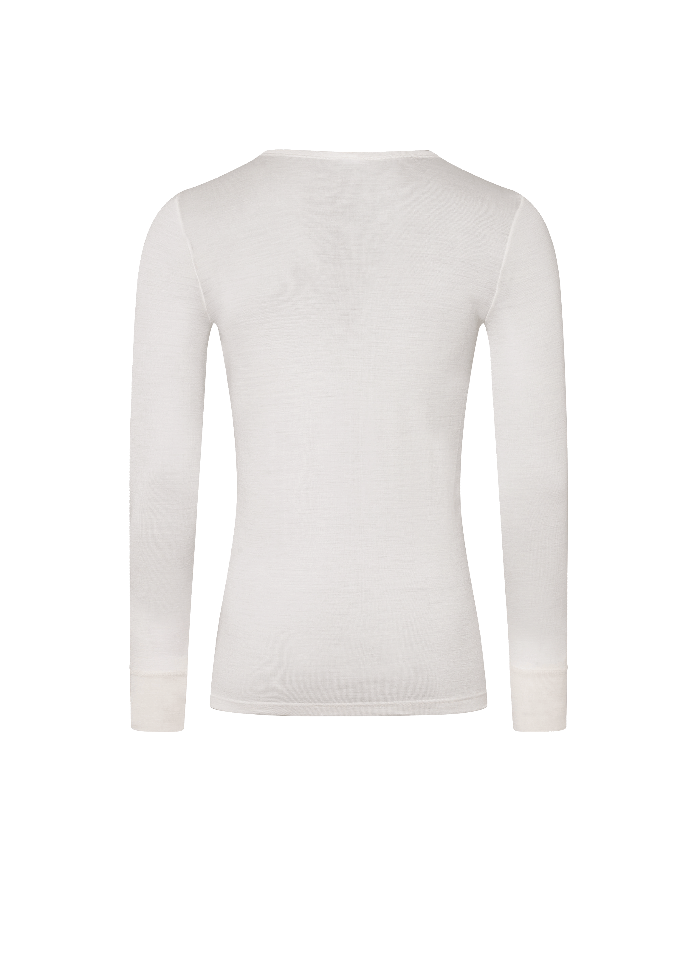 Long-sleeved wool and silk T-shirt HANRO Beige