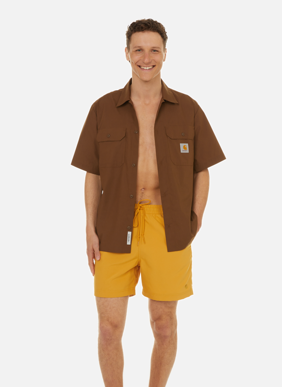 CARHARTT WIP Plain swim shorts Yellow