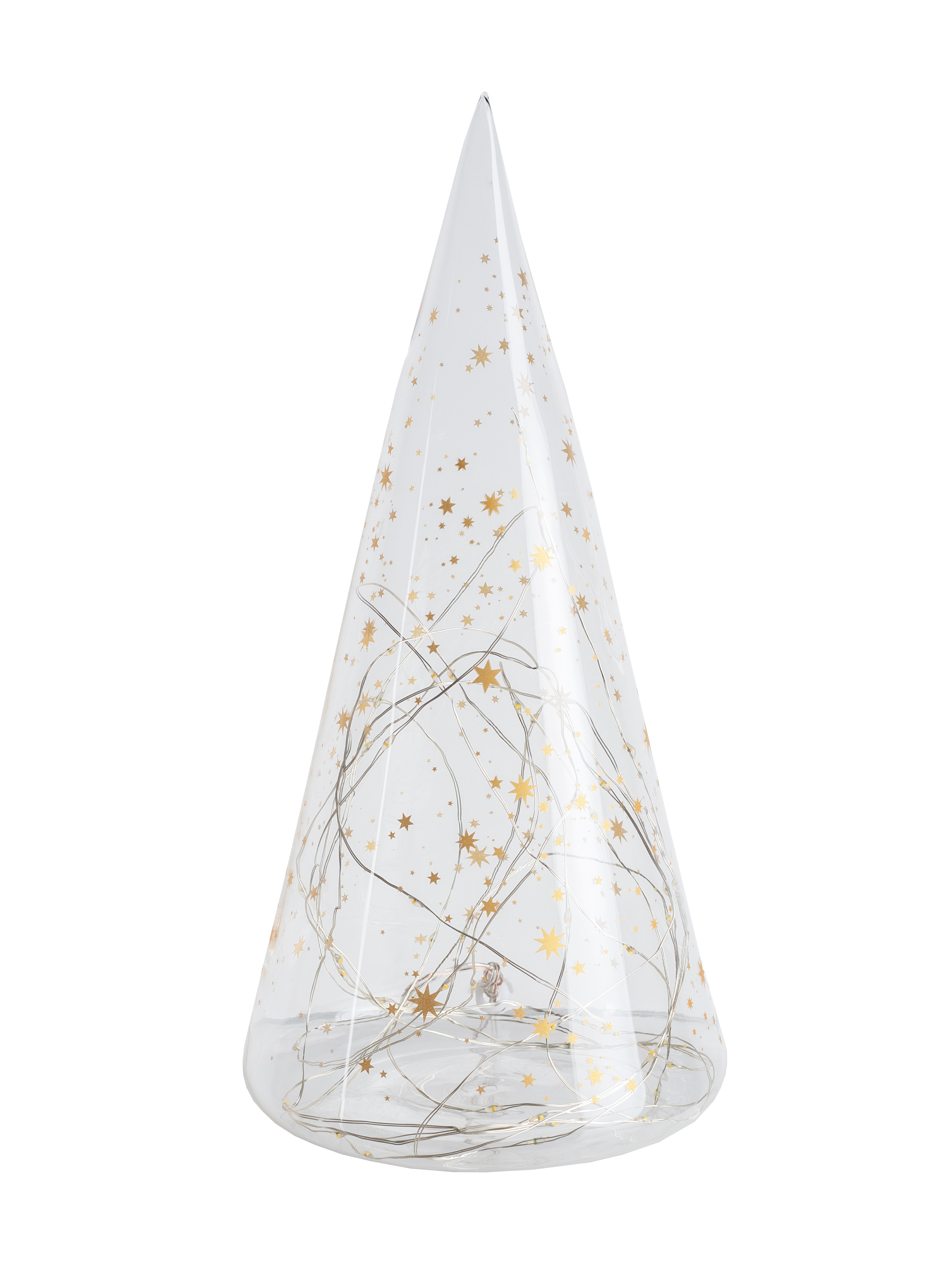 Sapin lumineux en verre motif étoiles RADER Transparent