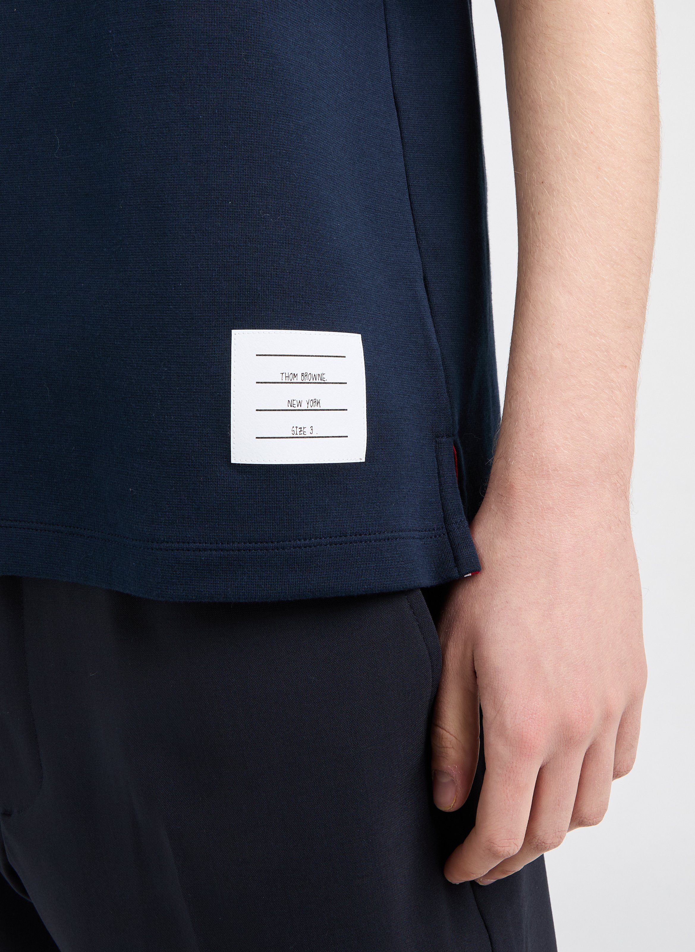 T-shirt with stripes THOM BROWNE Blue