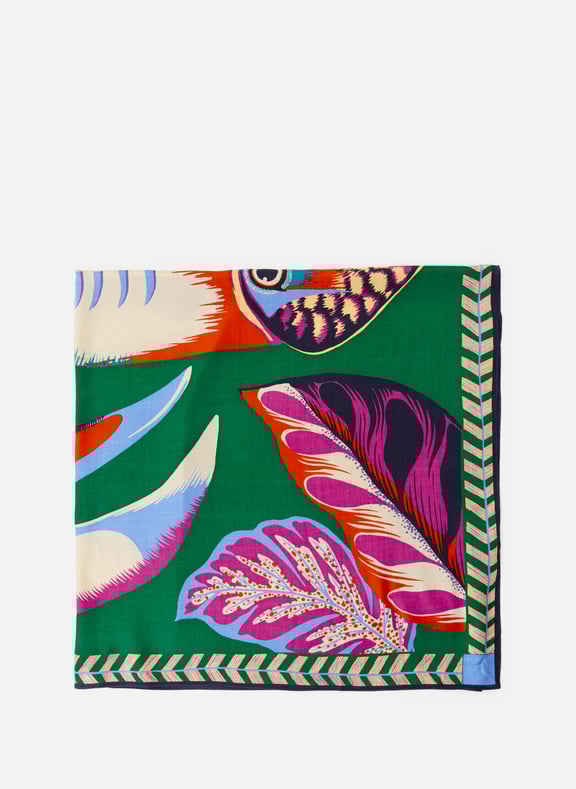 Square scarf in blended silk Toucan INOUITOOSH Square scarf in blended silk Toucan INOUITOOSH