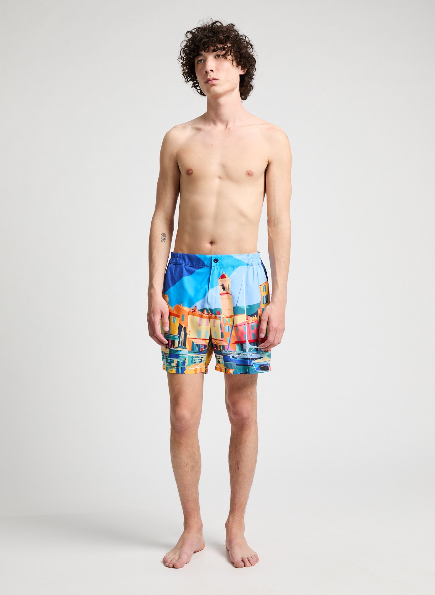 Printed shorts FACONNABLE Blue