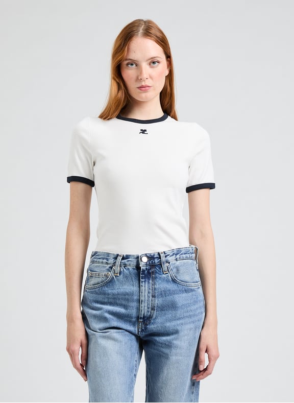 T-shirt Signature Blanc by COURRÈGES COURRÈGES T-shirt Signature Blanc
