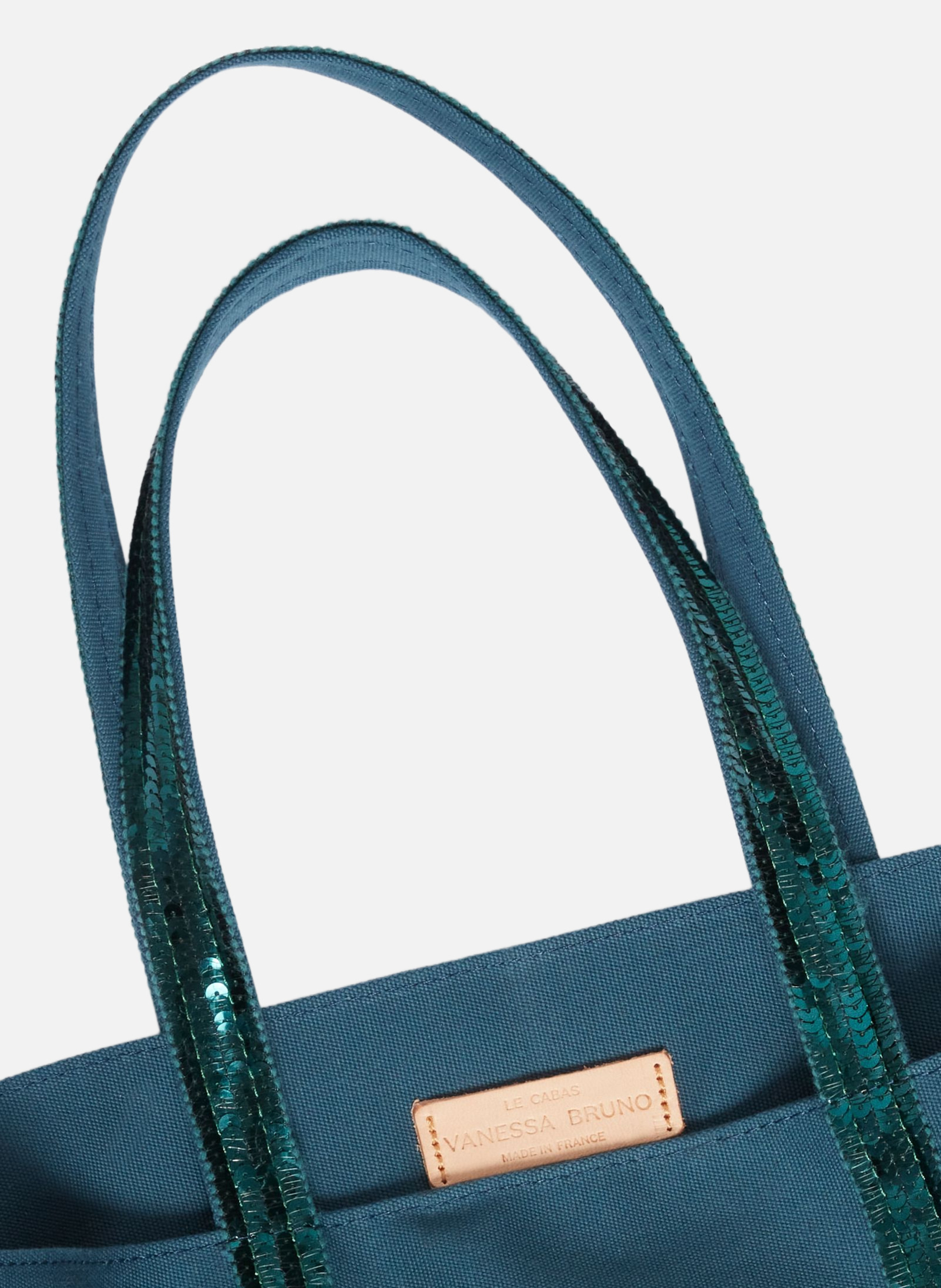 Cabas l zippé en toile VANESSA BRUNO Vert