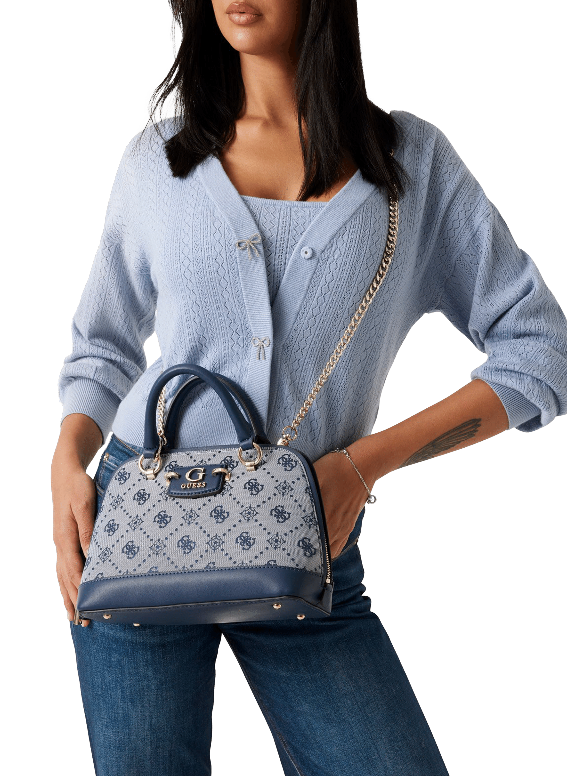 Sac à main Neda imprimé  GUESS Multicolore