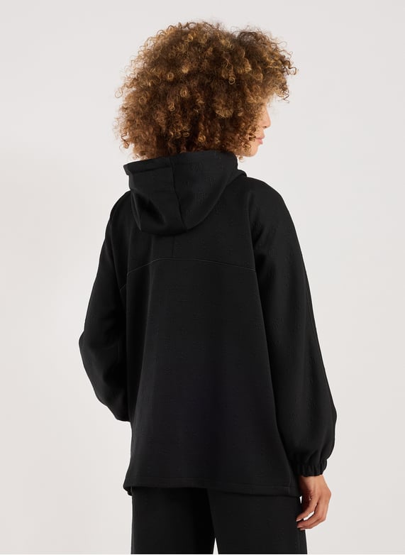 Oversized Hooded Jacket | Black by GUESS Oversized Hooded Jacket Black