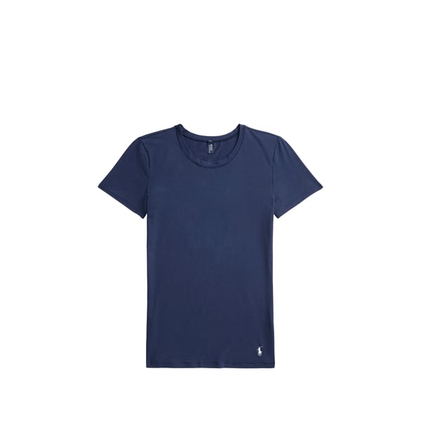 Polo T-shirt slim en coton Bleu L Female