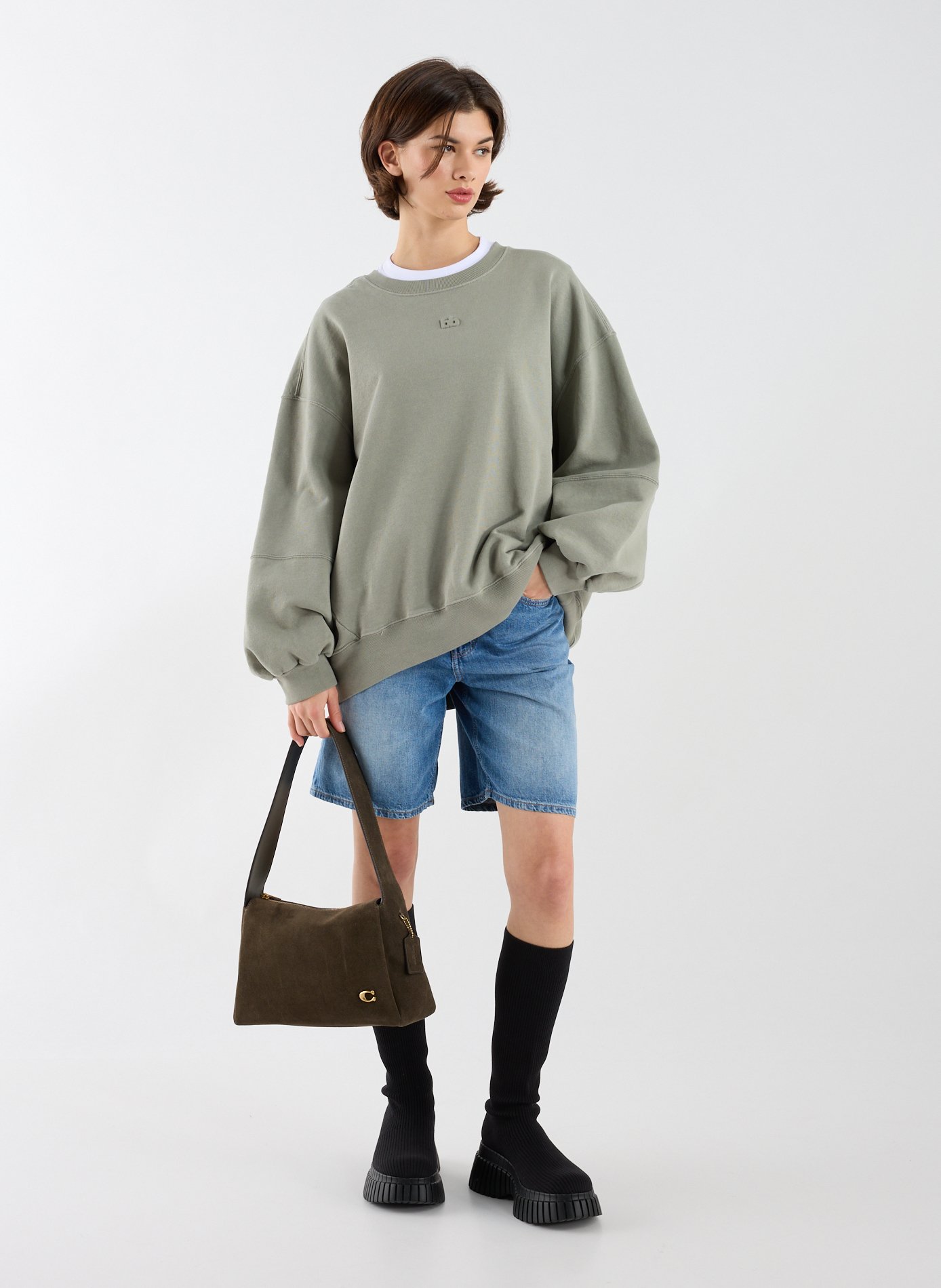 Sweatshirt en coton BELLEROSE Gris