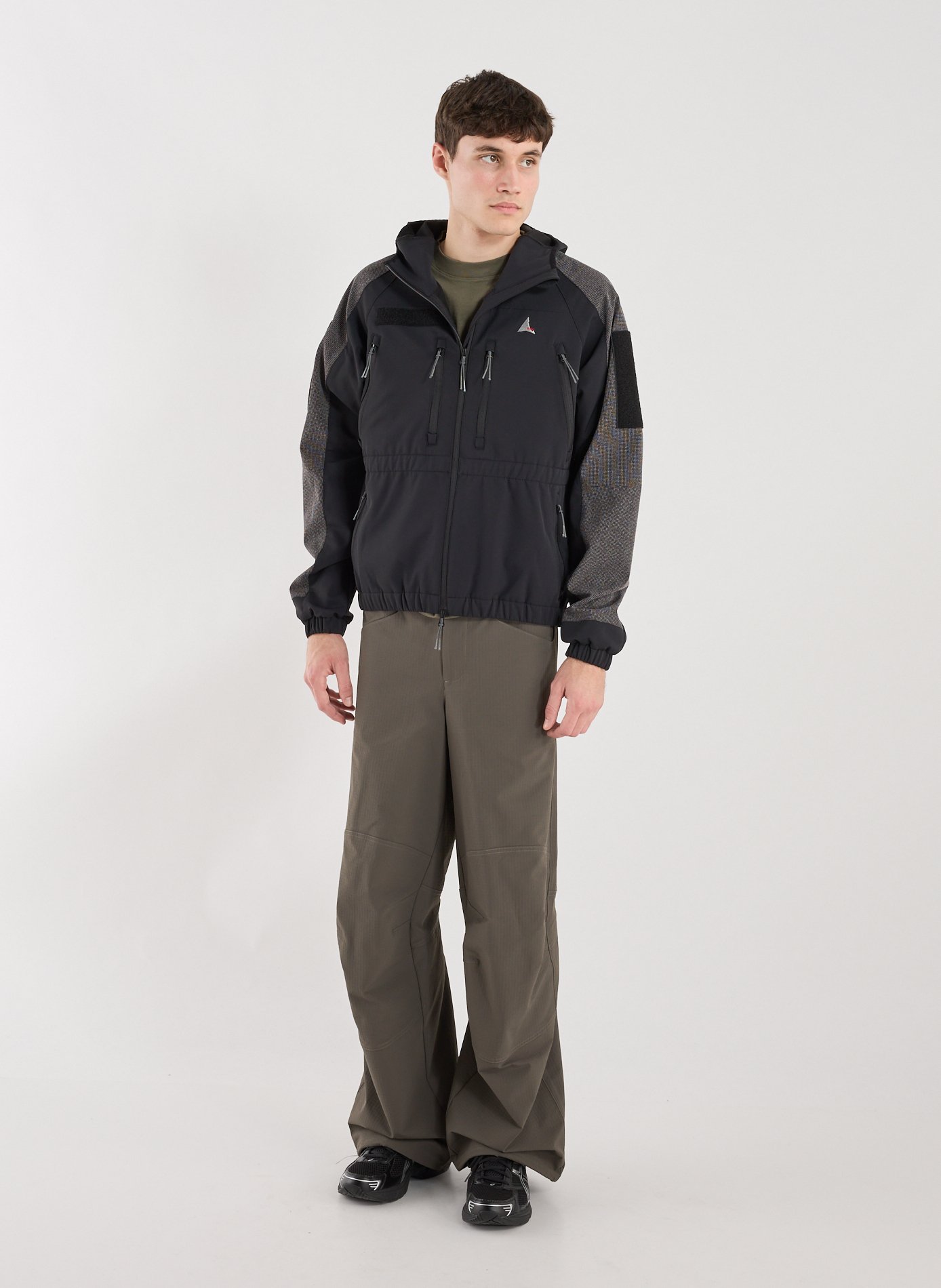 Zip-up jacket with high collar ROA Black