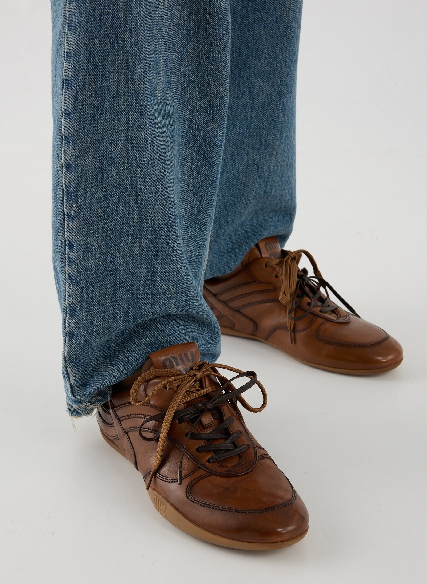 Baskets Gymnasius MIU MIU Marron