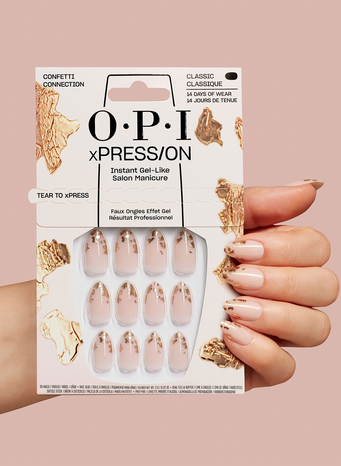 Confetti Connection - xPRESS/ON OPI Rose clair