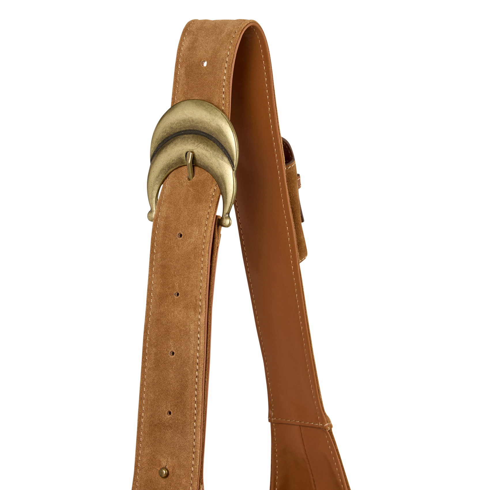 Sac porté épaule multipoches en cuir youyou BA&SH Marron