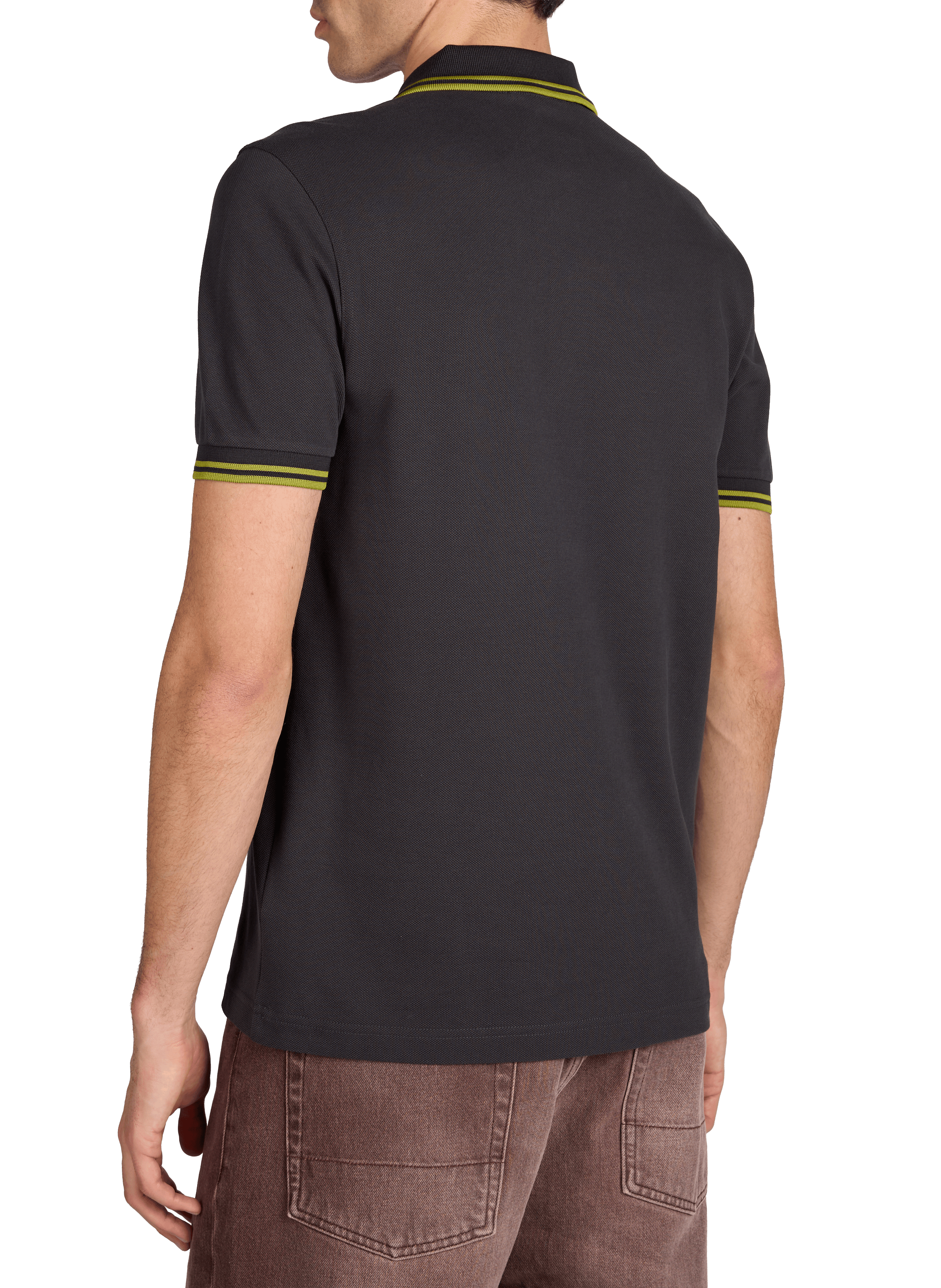 Polo à manches courtes en coton FRED PERRY Bleu