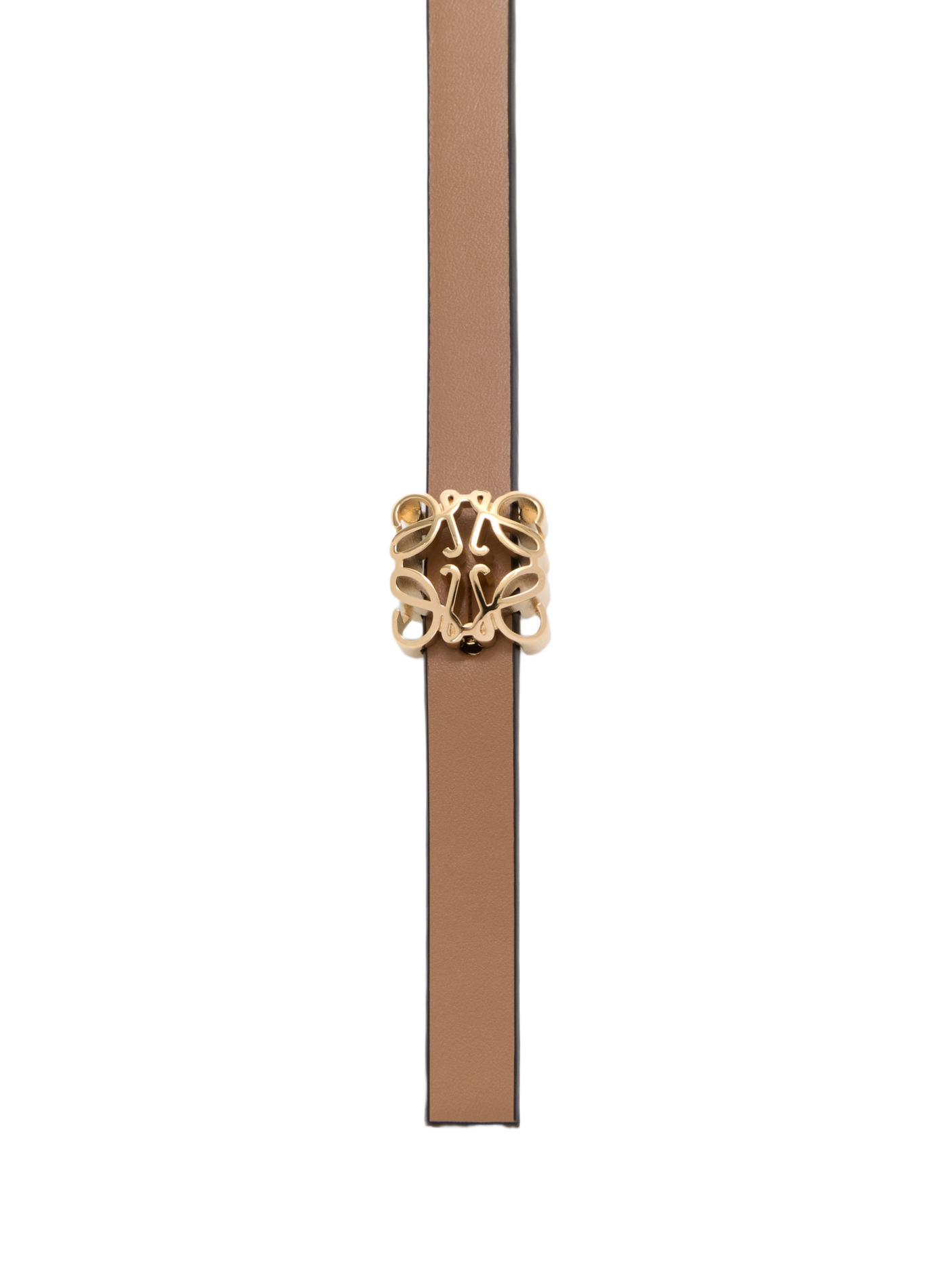 Reversible Anagram Bombé belt in smooth calf leather LOEWE Brown