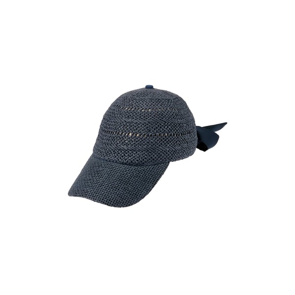 Casquette avec noeud en raphia Casquette avec noeud en raphia