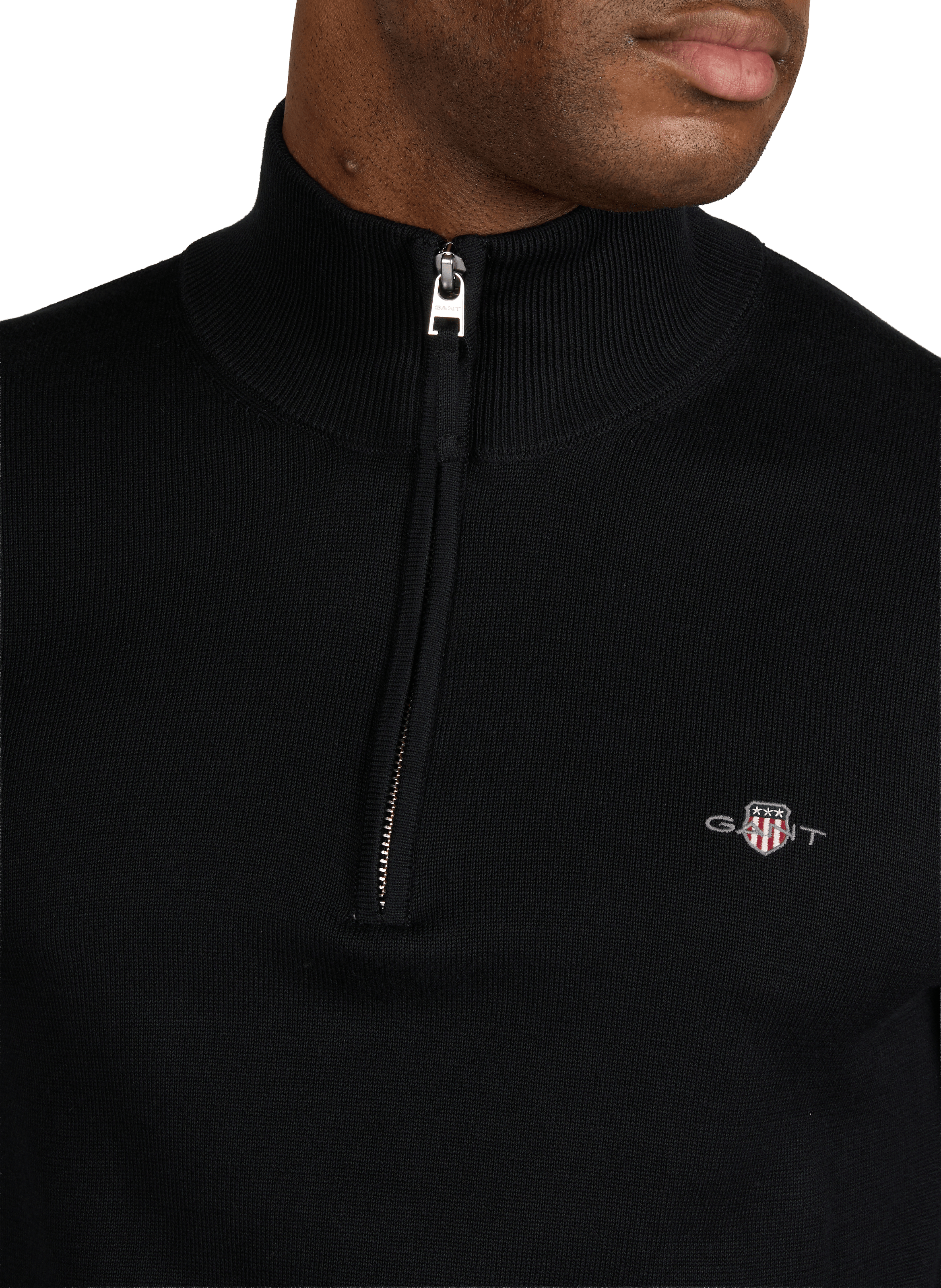 Funnel neck half-zip jumper GANT Black