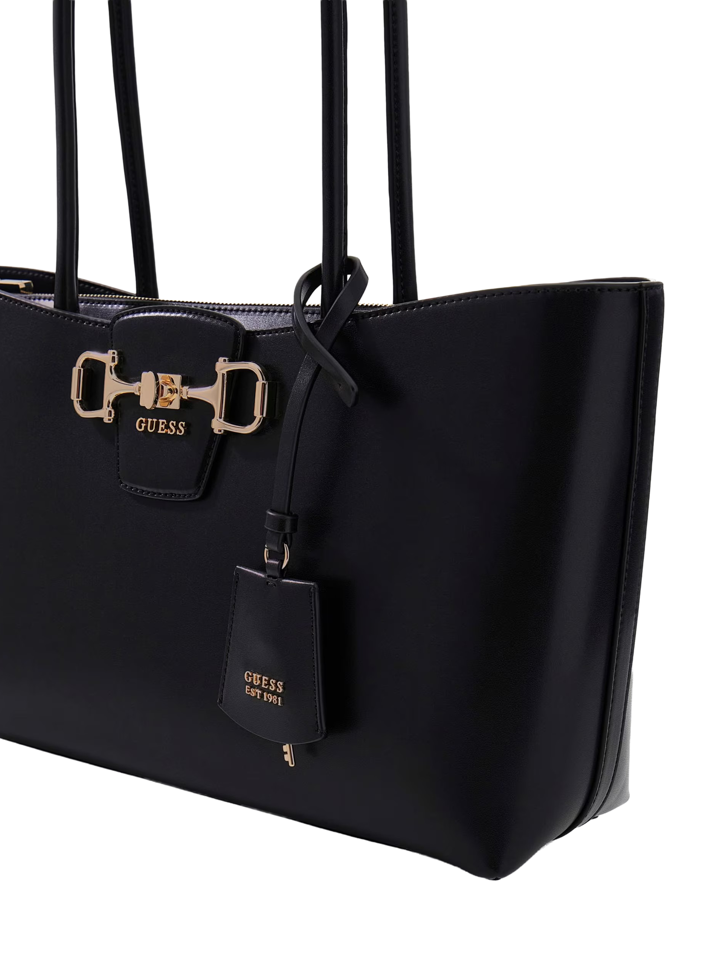 Effen schoudertas GUESS Zwart