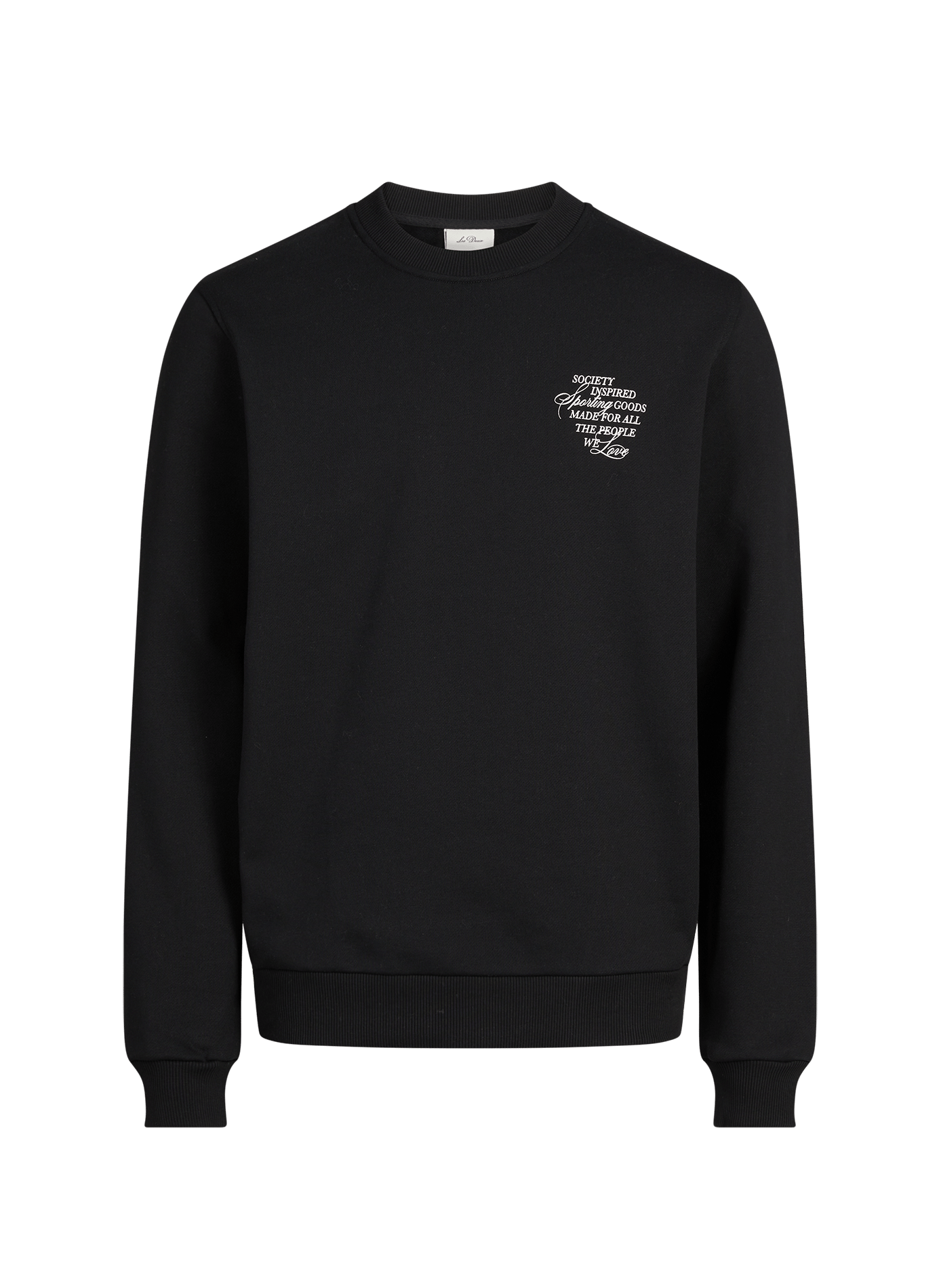 Printed cotton sweatshirt LES DEUX Black