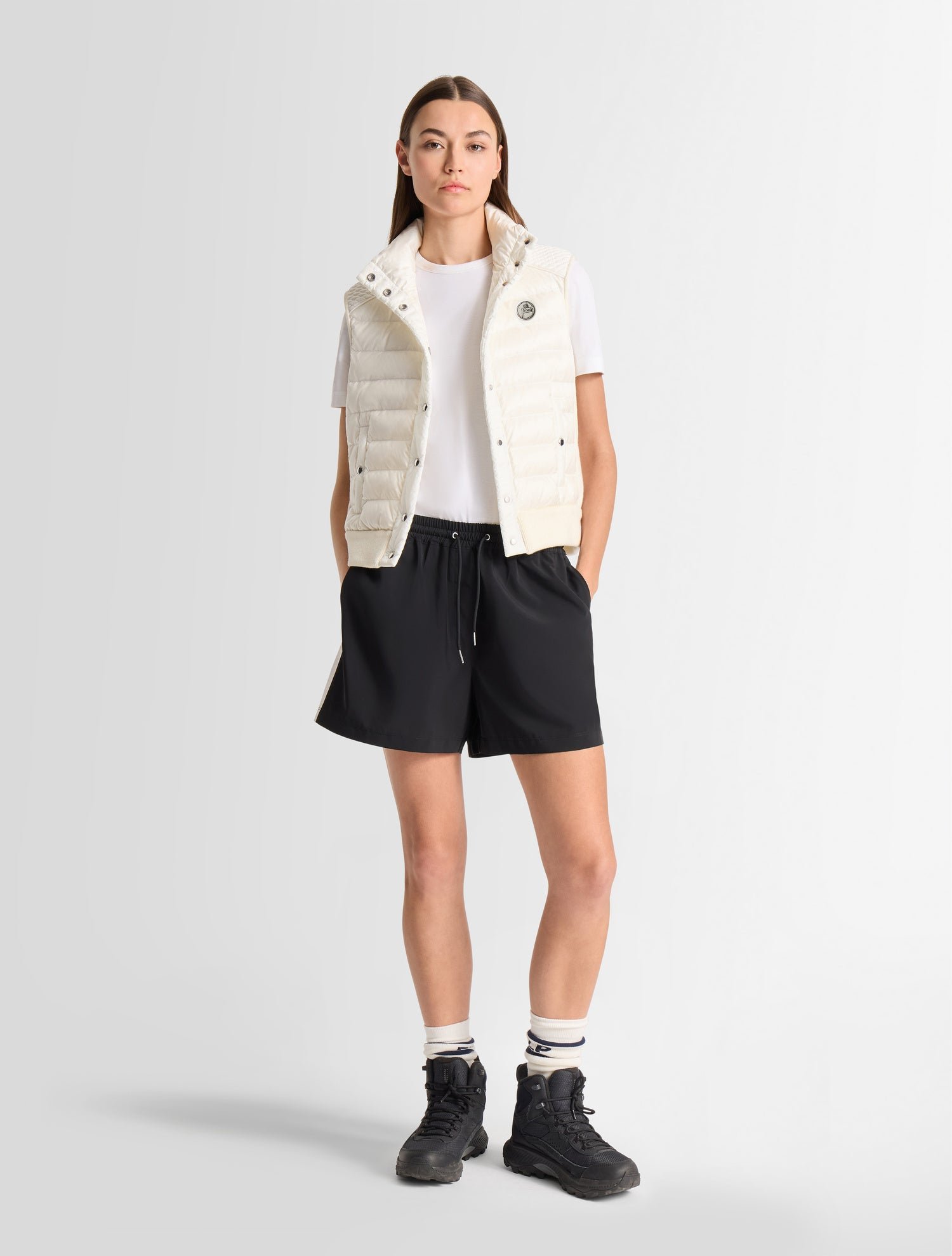 Doudoune sans manches miraca col montant coupe ajustée FUSALP Blanc