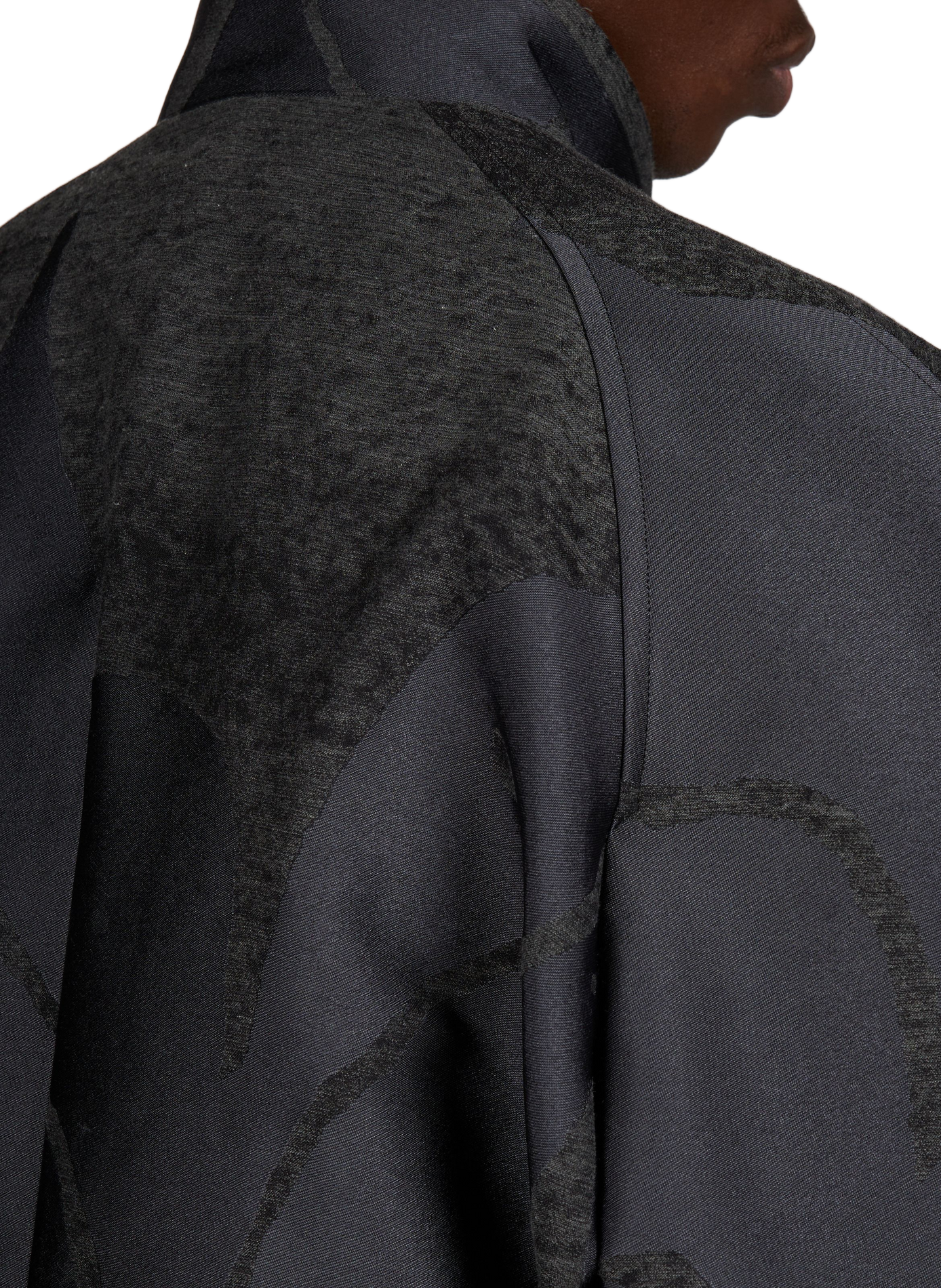 Blouson ample avec empiècement ISSEY MIYAKE Noir