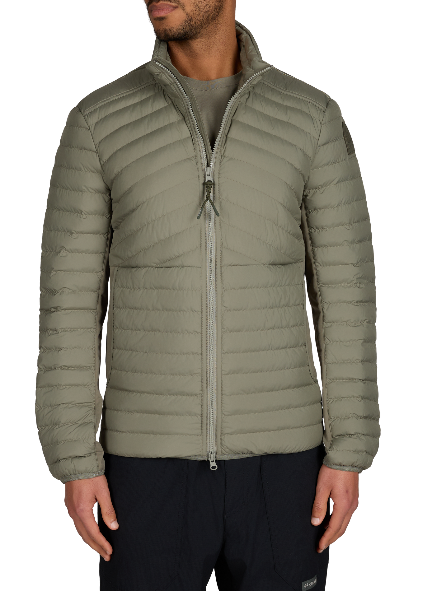Retractable puffer jacket with high collar PARAJUMPERS Khaki