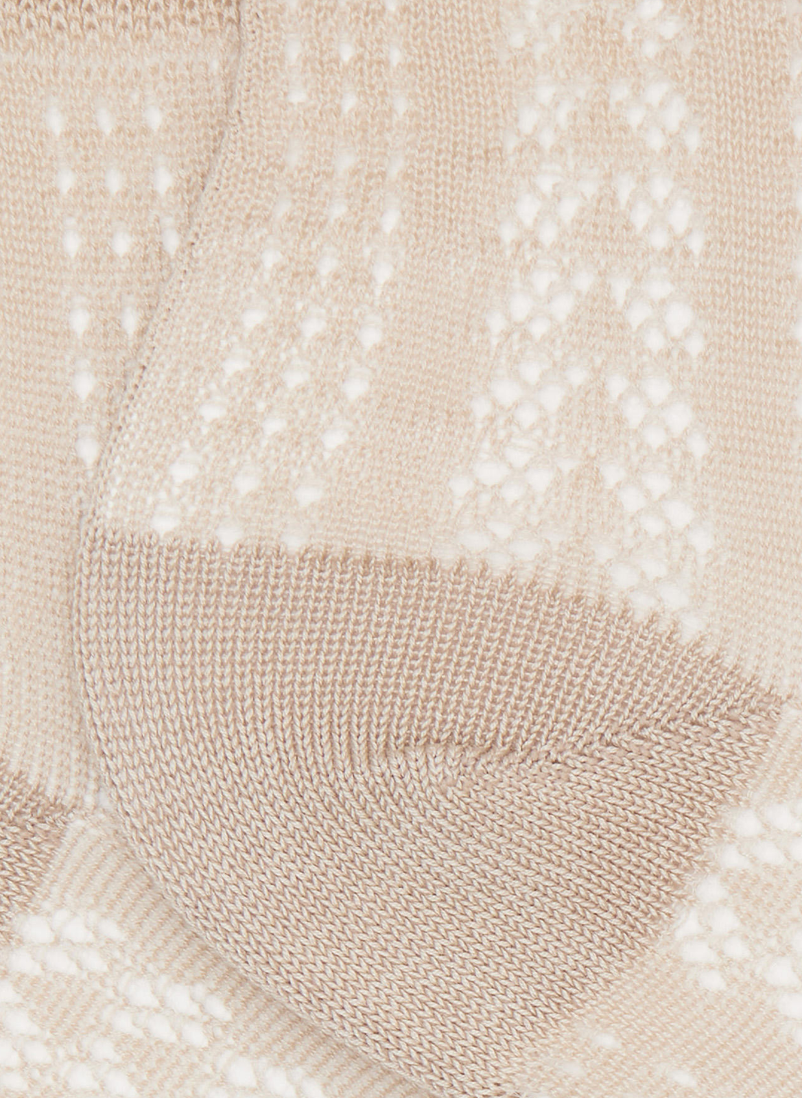 Socquettes ajourées en fil d'Écosse en coton mélangé DORÉ DORÉ Beige