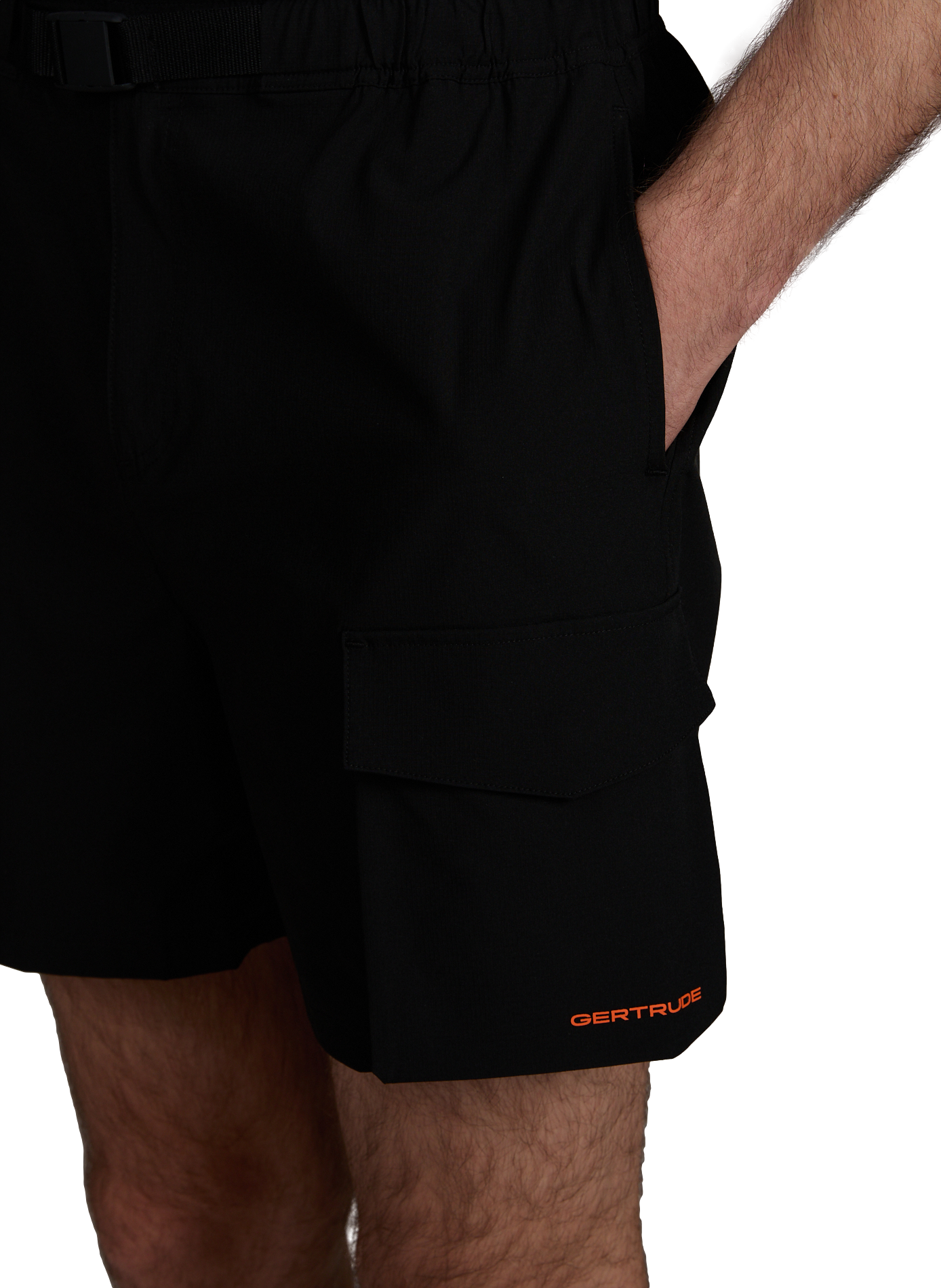 Short droit Ernesto à poches GERTRUDE ET GASTON Noir