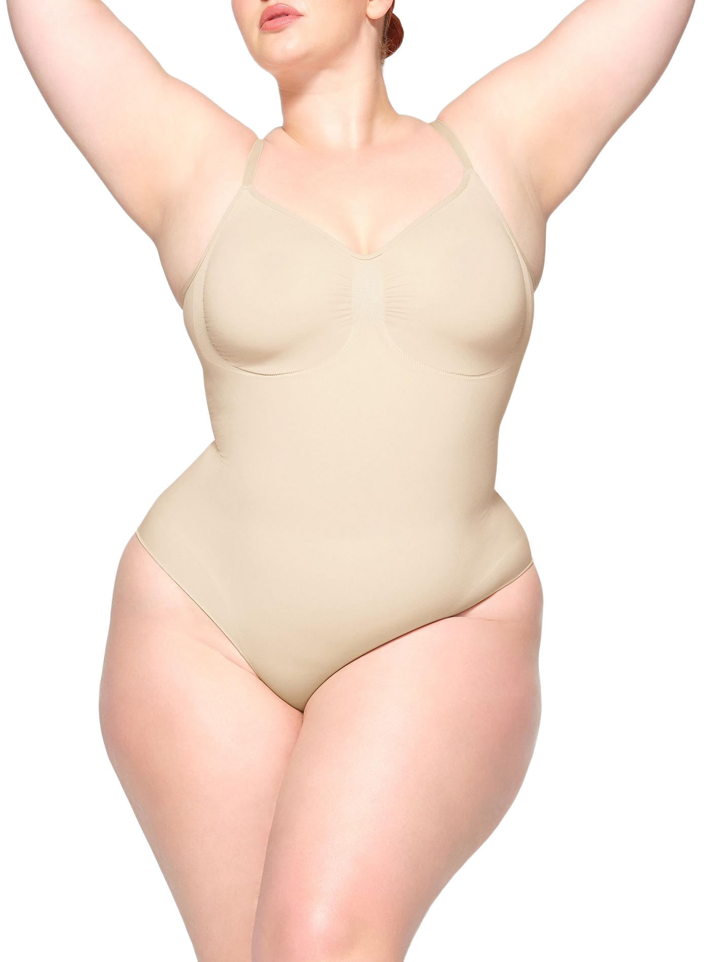 Solid Body Shaper with Adjustable Straps SKIMS Beige