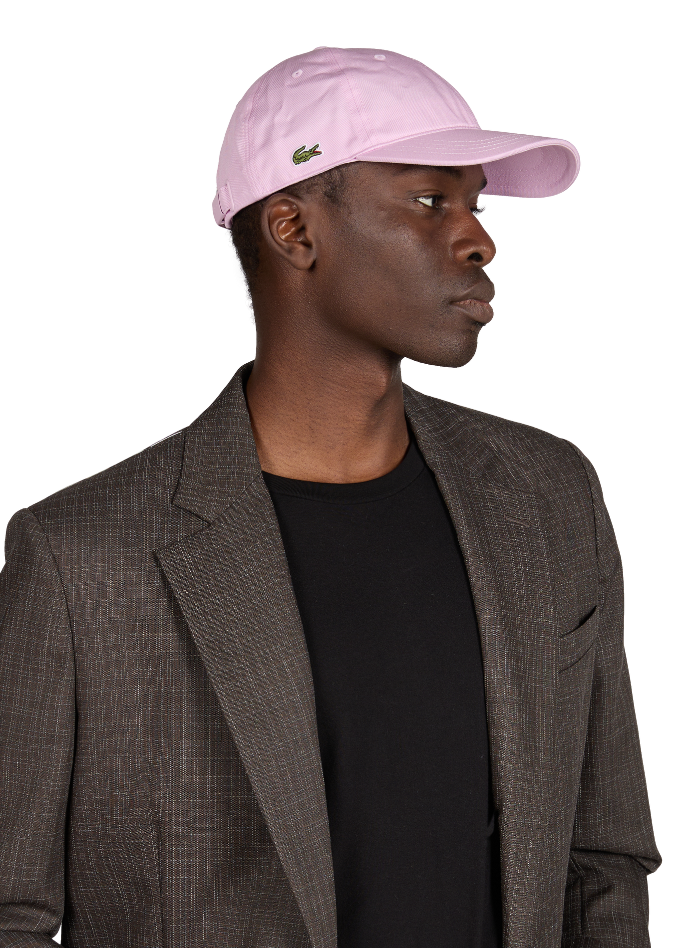 Cotton cap LACOSTE Pink