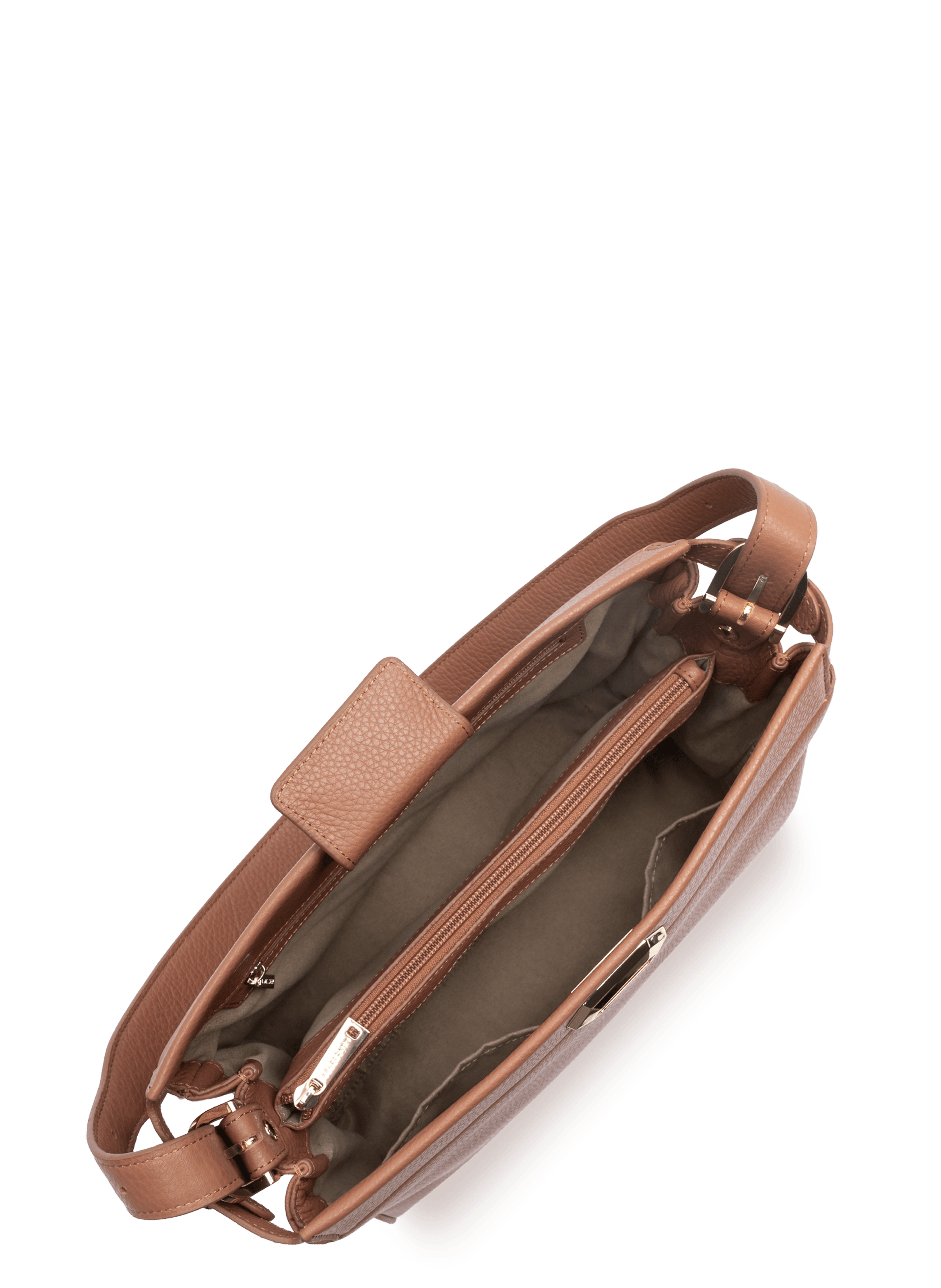 Grote hobo-tas - Lady Romy | Bruin LANCASTER Dames